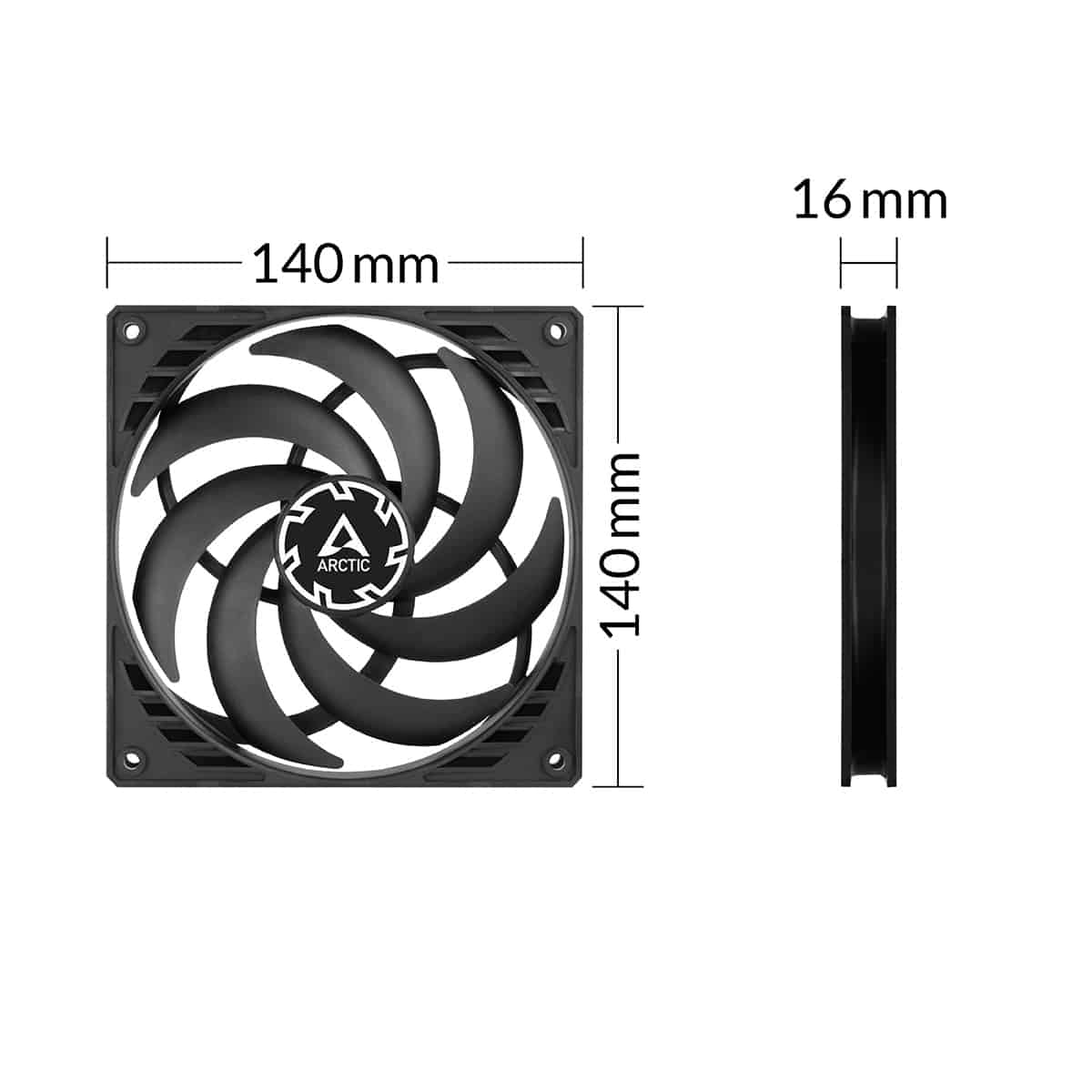 ARCTIC Lüfter P14 Slim PWM PST 140mm ARCTIC Lüfter P14 Slim PWM PST 140mm