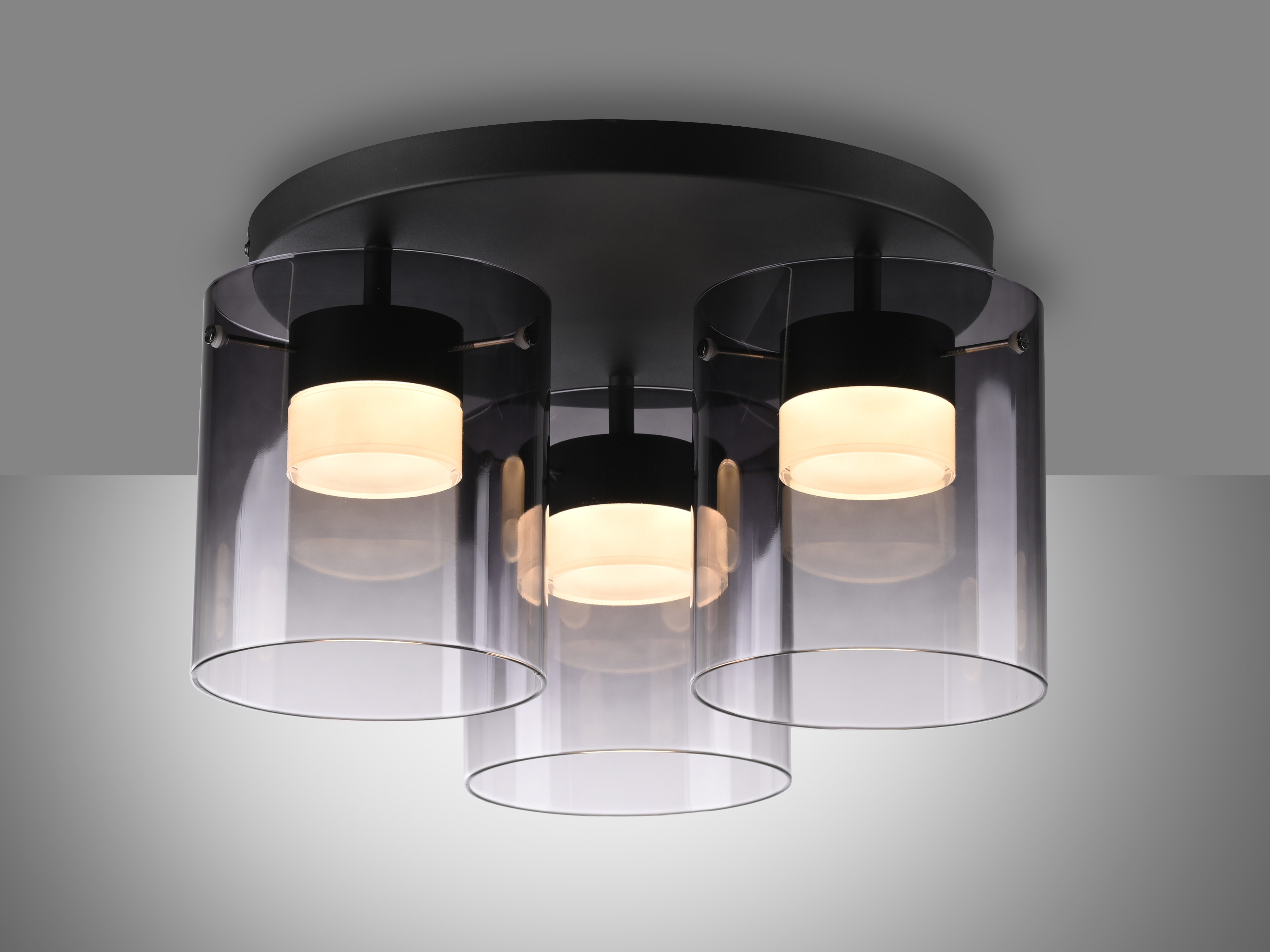 JUST LIGHT LED-Deckenleuchte 14041-18, 22,5W, 2400lm, 3000K, schwarz JUST LIGHT LED-Deckenleuchte 14041-18, 7,5W, 800lm, 3000K, schwarz