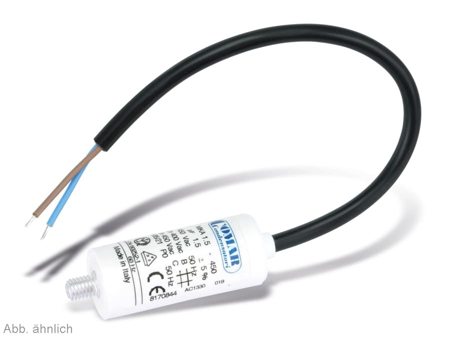 COMAR Motorkondensator, 30µF, 450V, Anschlussleitung COMAR Motorkondensator, 30µF, 450V, Anschlussleitung