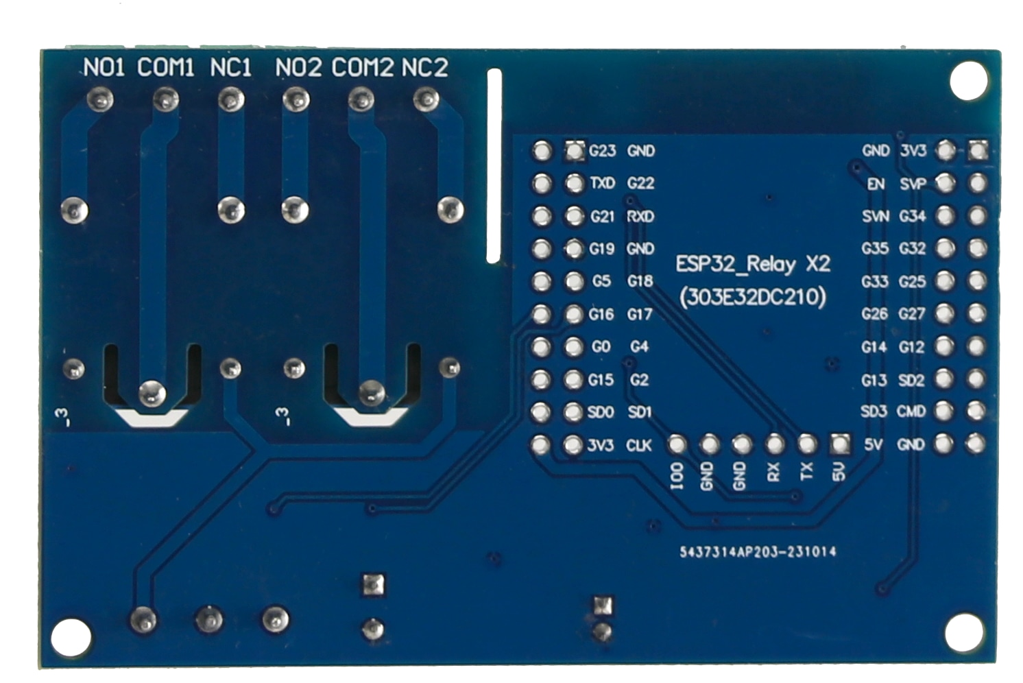 DAYPOWER Relaismodul ESP32-2R-D5, 2-Kanal DAYPOWER Relaismodul ESP32-2R-D5, 2-Kanal