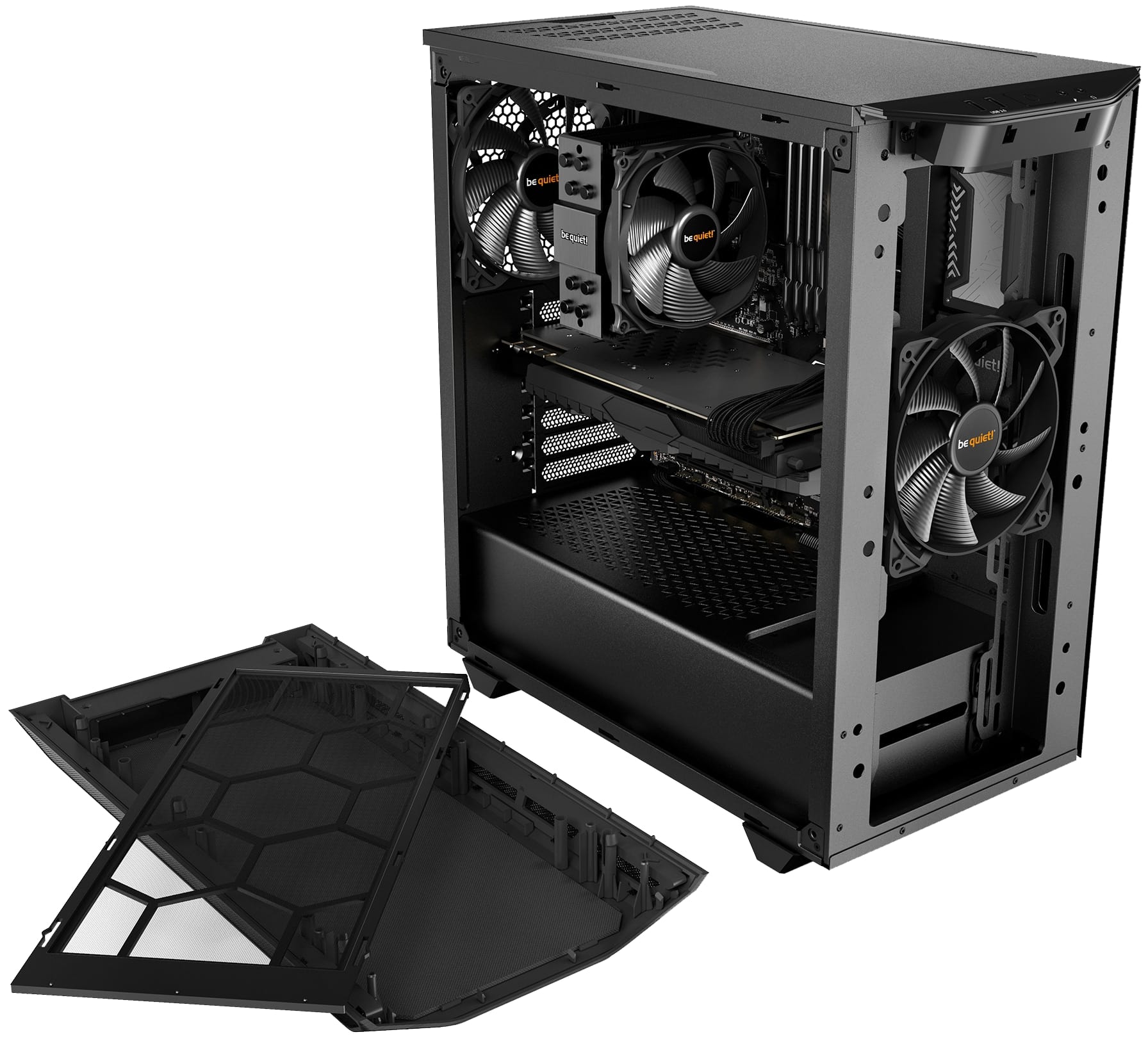 BE QUIET! Midi Tower Pure Base 500 Window Black BE QUIET! Midi Tower Pure Base 500 Window Black