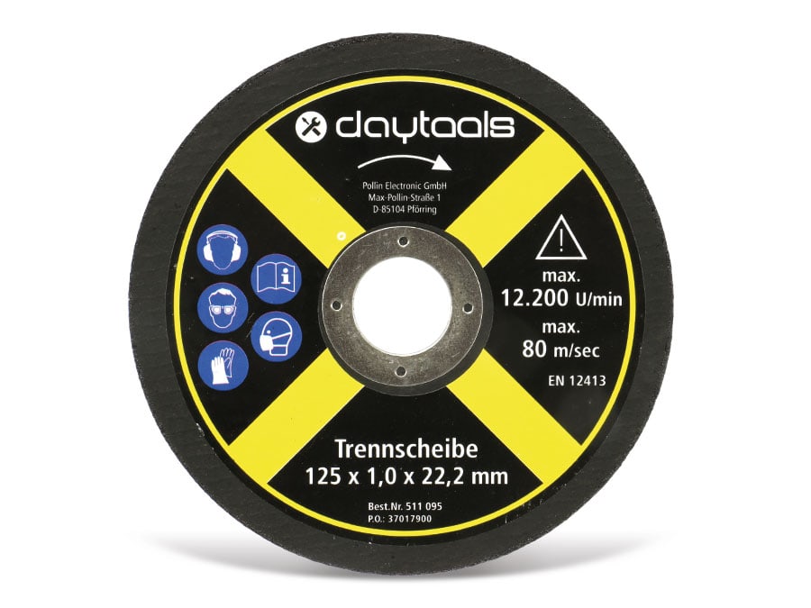 DAYTOOLS Trennscheibe Metall, 125x1,0x22,2 mm, 5 Stück DAYTOOLS Trennscheibe Metall, 125x1,0x22,2 mm, 5 Stück
