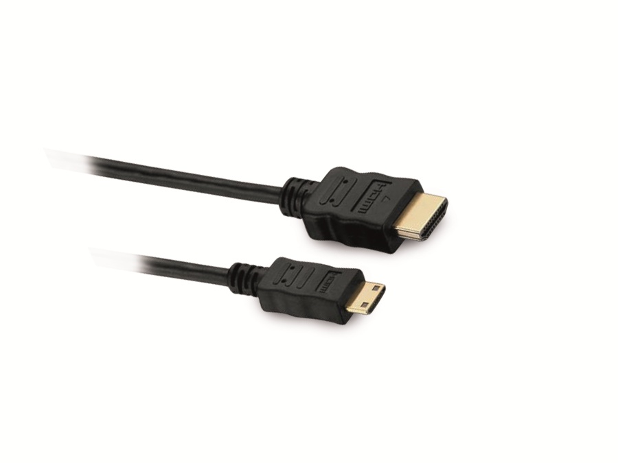 S-IMPULS HDMI/Mini-HDMI Kabel, HIGH SPEED WITH ETHERNET, 2 m S-IMPULS HDMI/Mini-HDMI Kabel, HIGH SPEED WITH ETHERNET, 2 m
