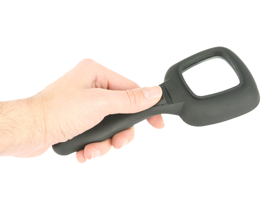 Handlupe mit LED-Beleuchtung, 4-fach Handlupe mit LED-Beleuchtung, 4-fach