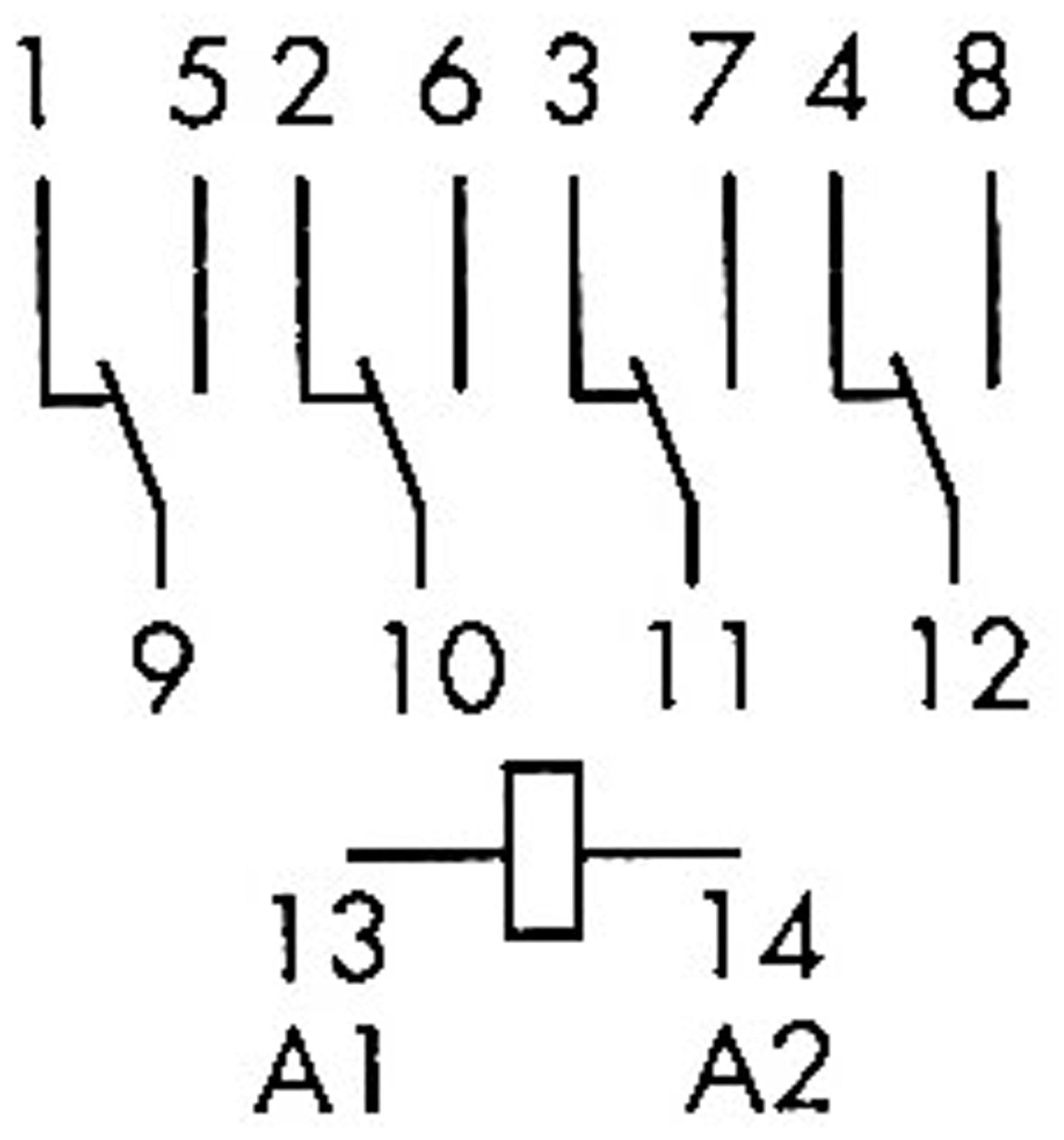 FINDER Relais F 55.34, 230 V~, 4xUM, 7 A, mechanische Anzeige FINDER Relais F 55.34, 230 V~, 4xUM, 7 A, mechanische Anzeige