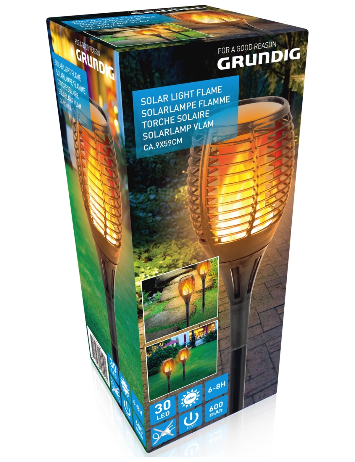 GRUNDIG Solar-Gartenfackel 590 mm