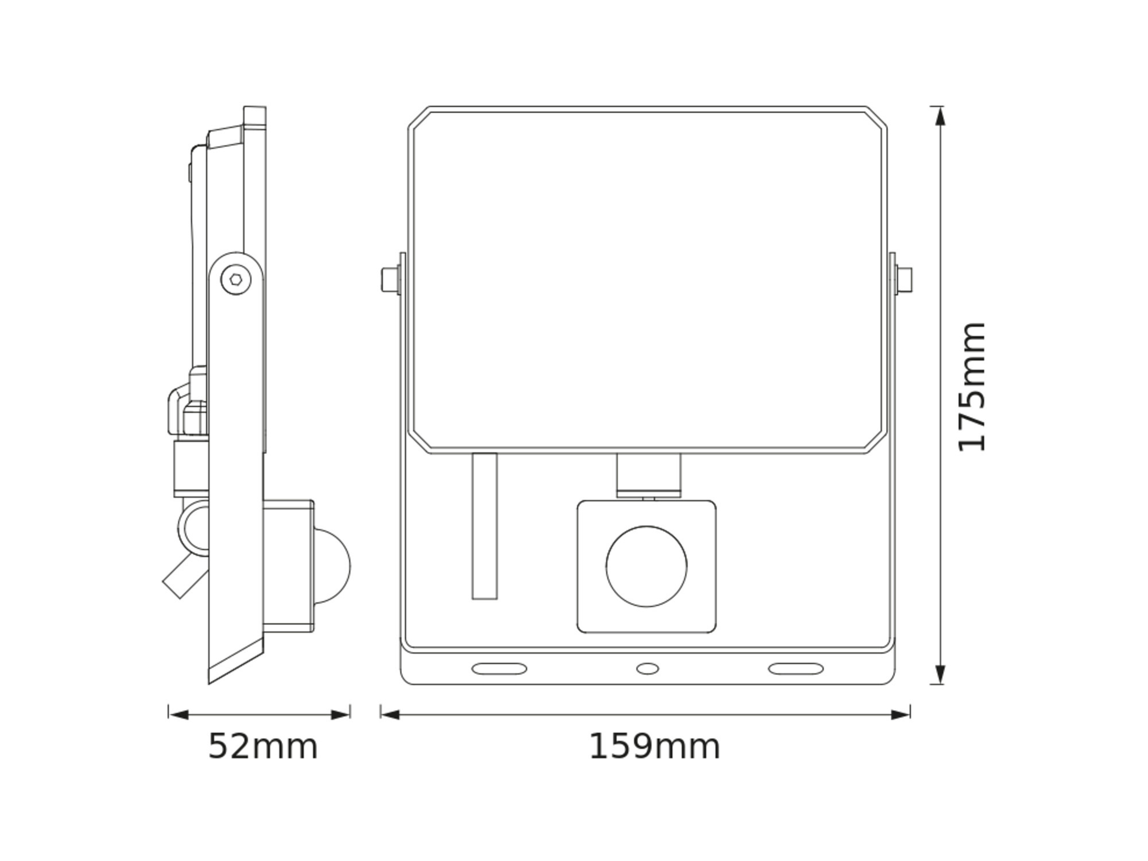 OSRAM LED-Fluter mit Sensor, 30W, 2700lm, 3000K, 105°, IP65, warmweiß