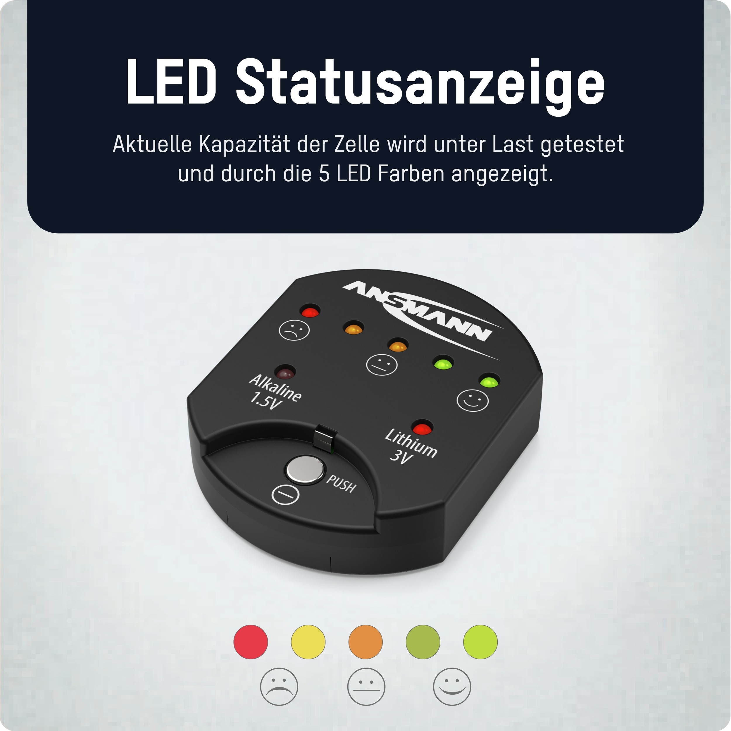 ANSMANN Batterietester für Knopfzellen ANSMANN Batterietester für Knopfzellen