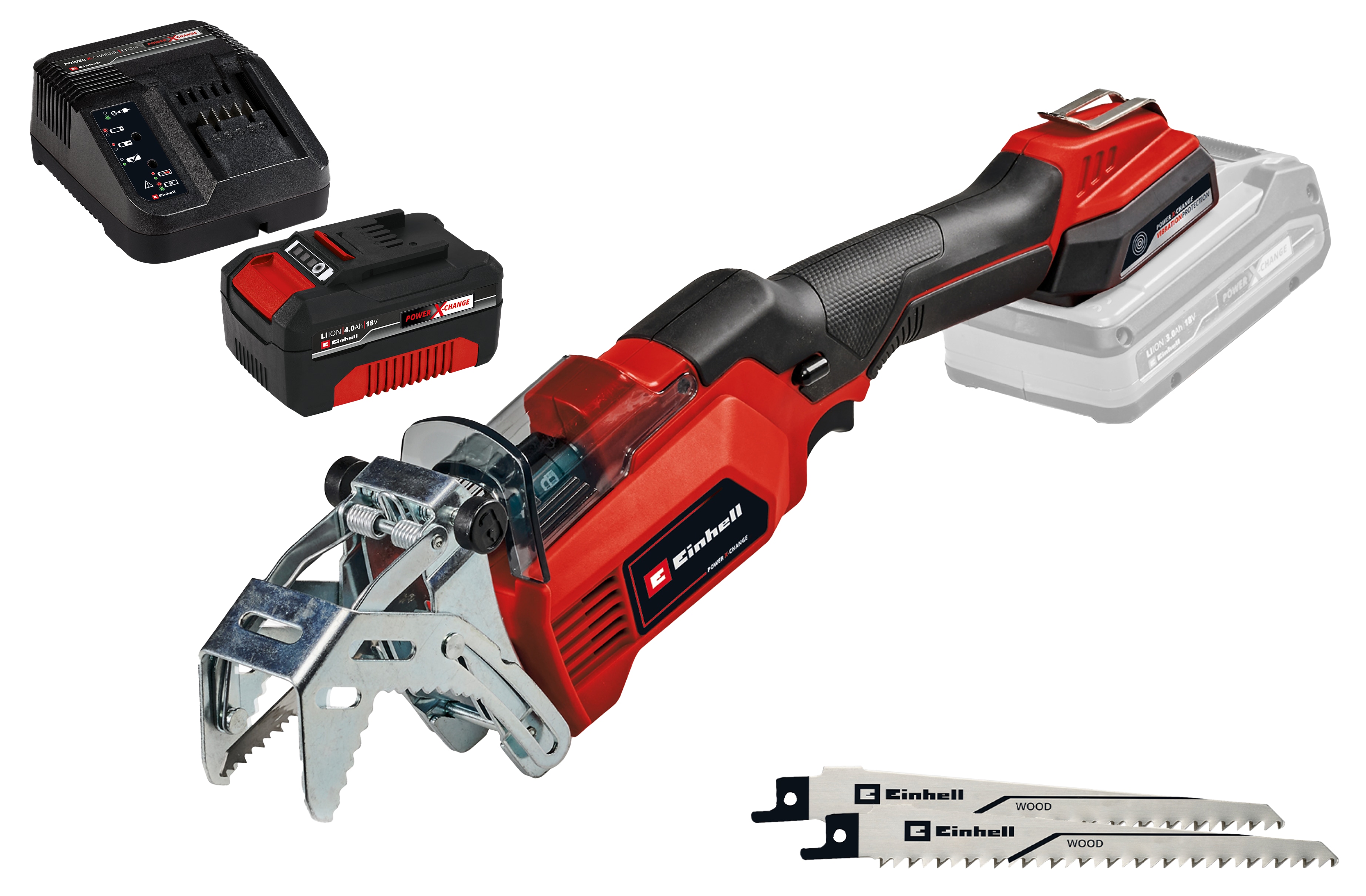 EINHELL Akku-Astsäge GE-GS 18/150 Li, 1x Akku 4,0 Ah