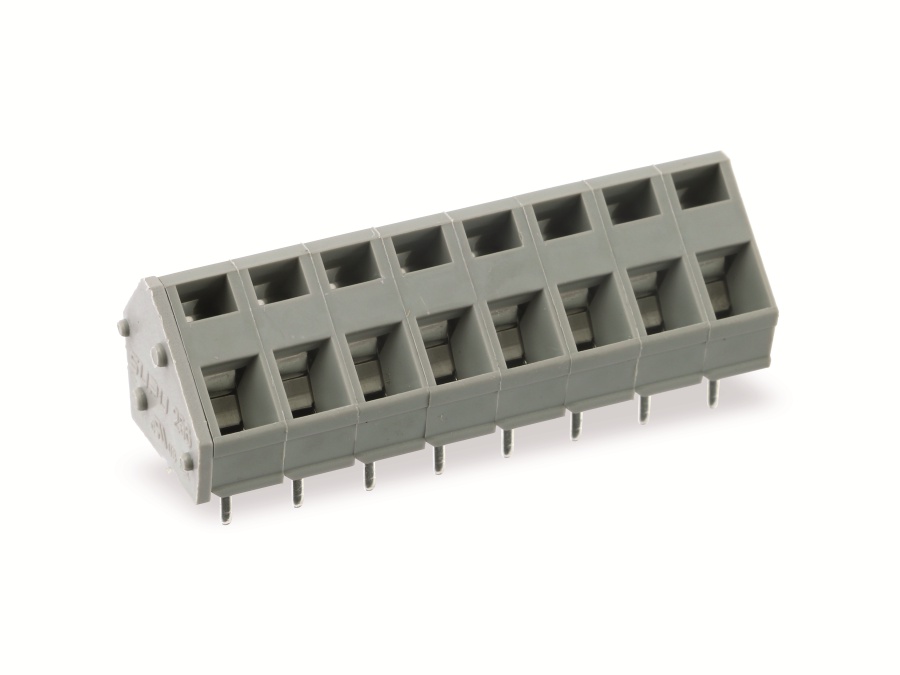 Leiterplattenklemme SUPU 256708, 8-polig, RM 5, 16 A/250 V Leiterplattenklemme SUPU 256708, 8-polig, RM 5, 16 A/250 V