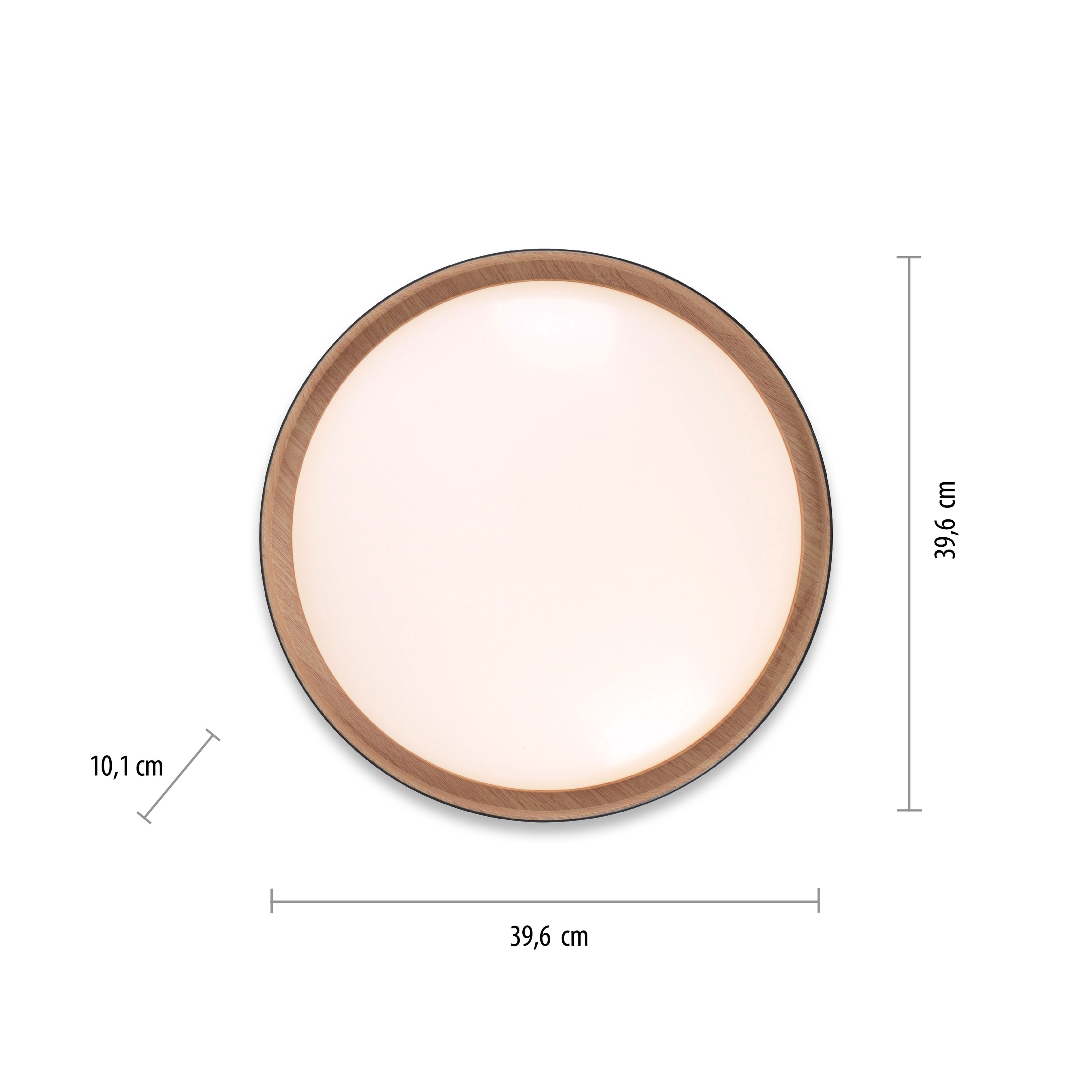 JUST LIGHT LED-Deckenleuchte 14347-18 schwarz, 29 W, 3400 lm, 3000 K