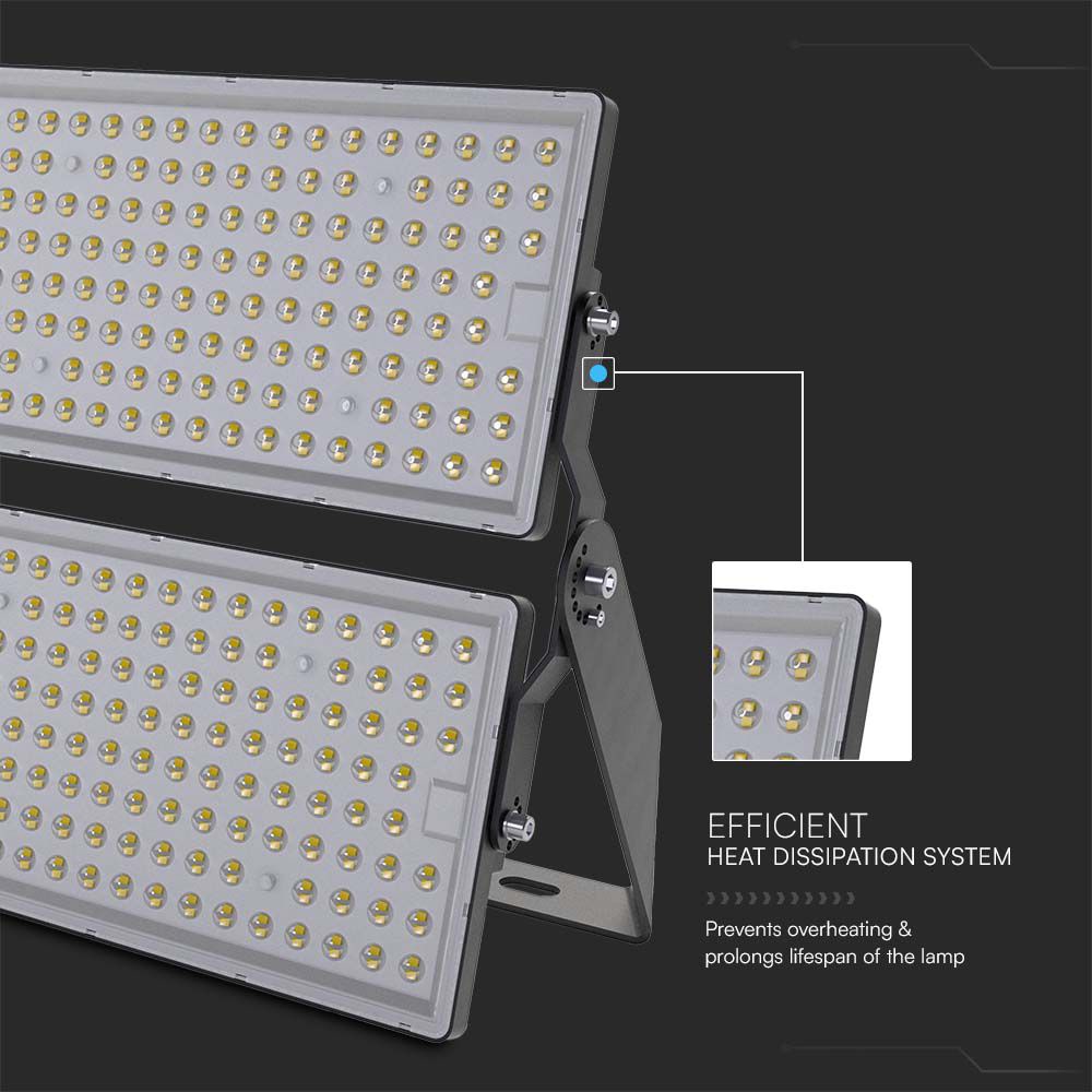 V-TAC LED-Fluter, VT-48500, EEK: D, 500W, 67500 lm, 4000 K, IP65, neutralweiß V-TAC LED-Fluter, VT-48500, EEK: D, 500W, 67500 lm, 4000 K, IP65, neutralweiß