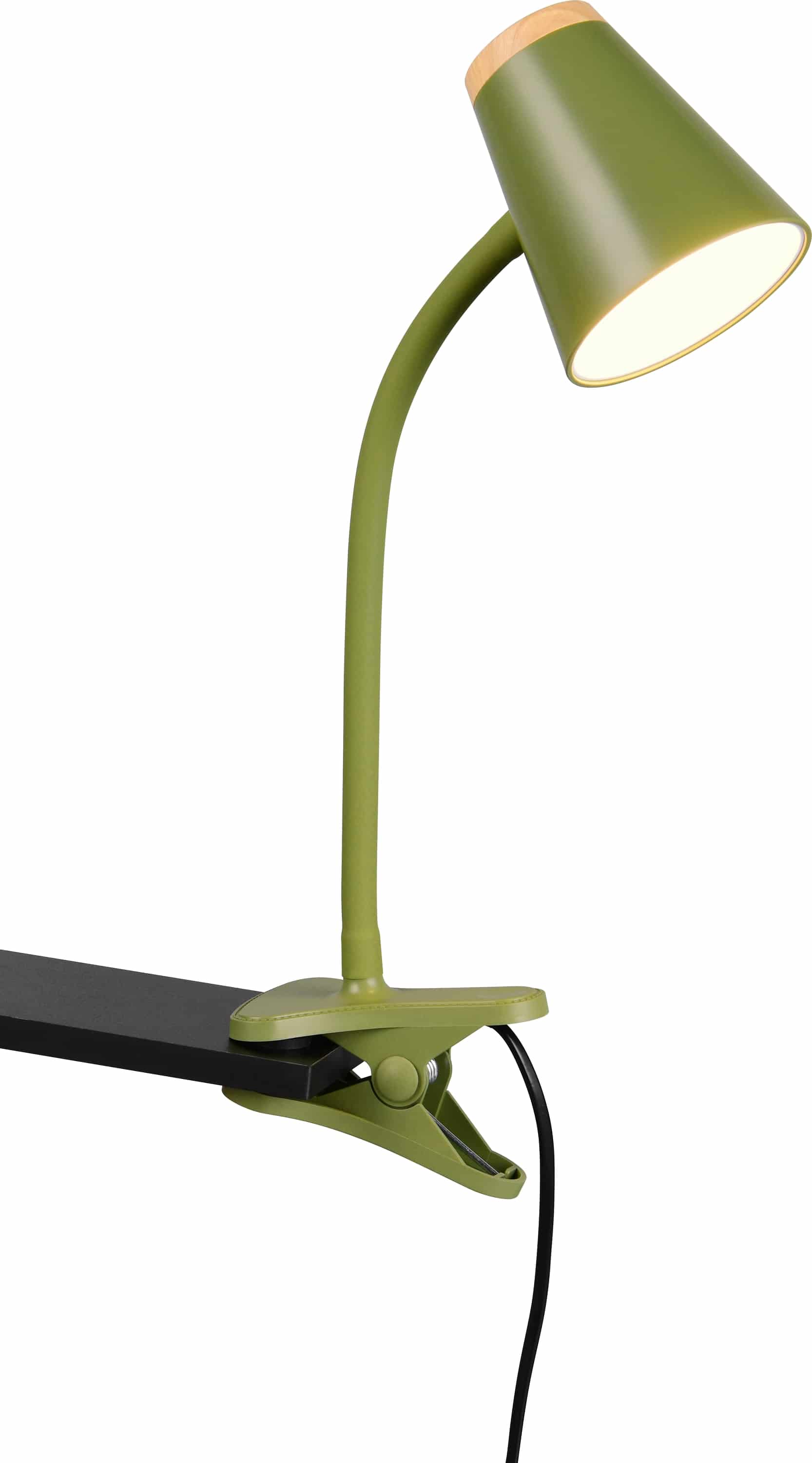 REALITY LED-Klemmleuchte PONGO, R25831115, 4,5W, 500lm, 3000K, grün REALITY LED-Klemmleuchte PONGO, R25831115, 4,5W, 500lm, 3000K, grün