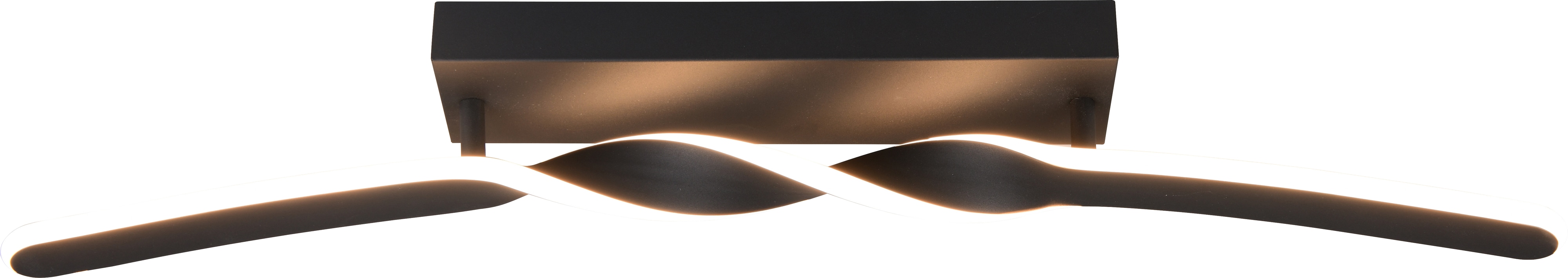 REALITY LED-Deckenleuchte GINKO, R65791132, 18W, 1980lm, 3000K, schwarz