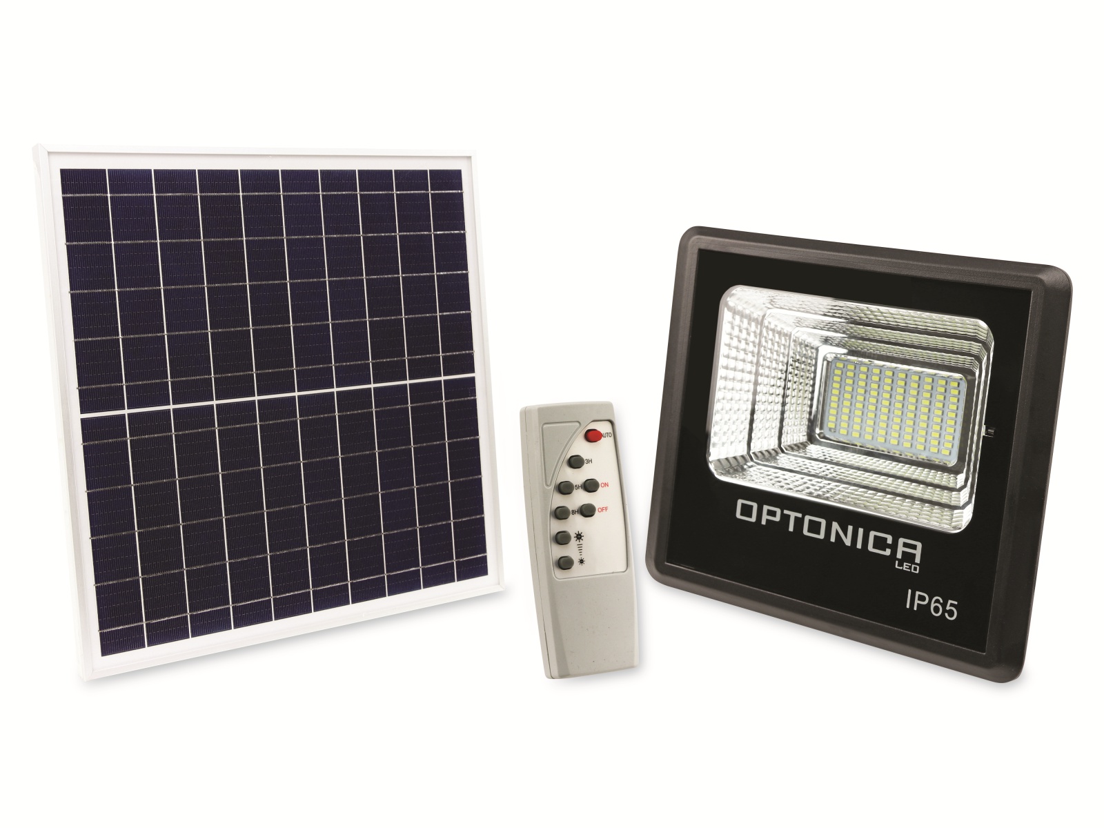 OPTONICA Solar LED-Fluter, 5462, 20W, 1800lm, 6000k