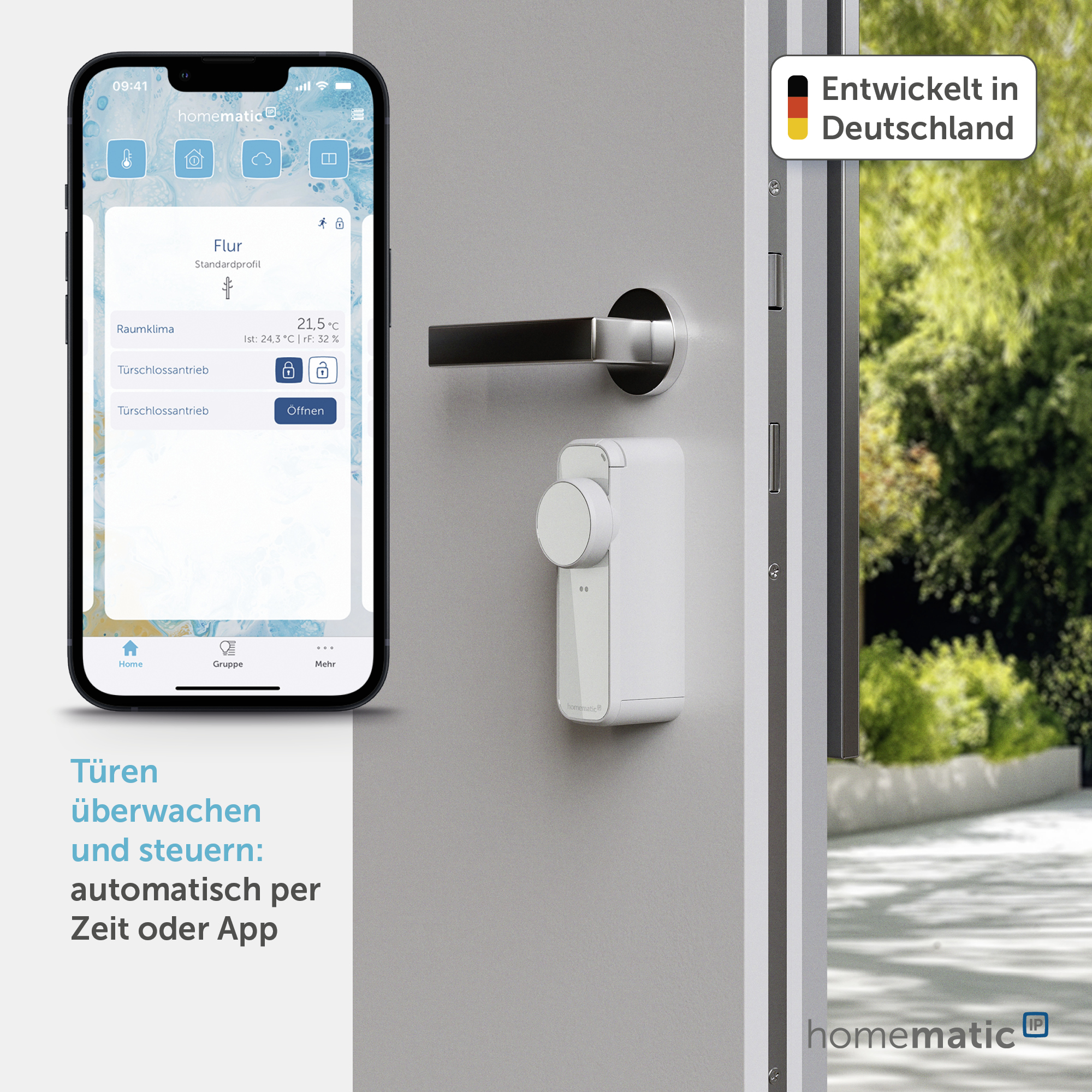 HOMEMATIC IP 161671A0, Türschlossantrieb pro, weiß
