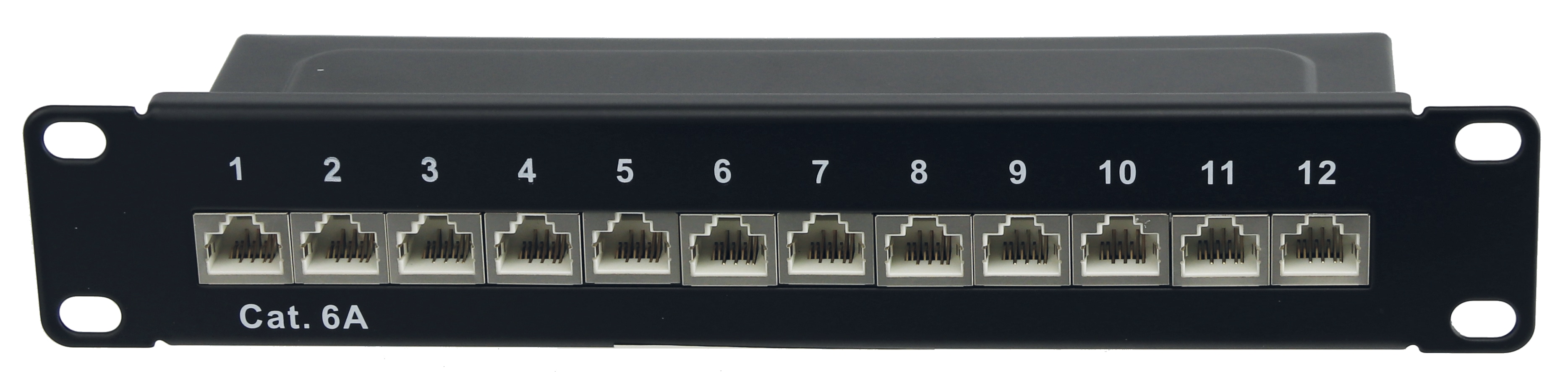 RED4POWER CAT.6a Patchpanel R4-N106S, 12-fach, 10", schwarz