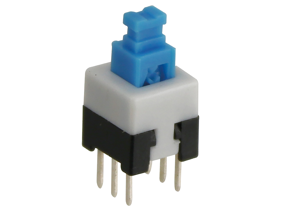 Druckschalter PB-22E27, 2xUM, 30 V/0,1 A, 5 Stück