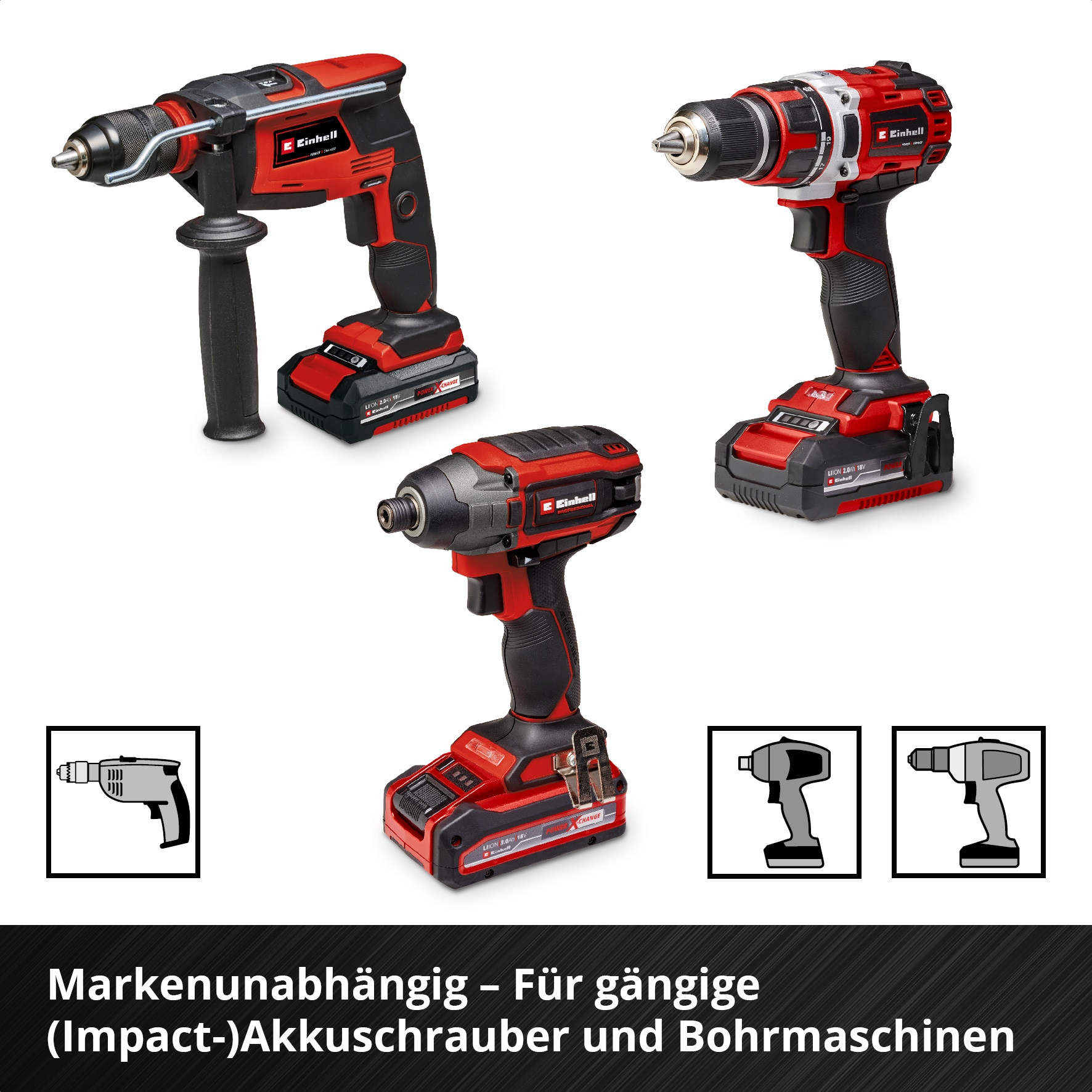 EINHELL Impact-Bit-Set, 118633, Karabiner, 10-teilig EINHELL Impact-Bit-Set, 118633, Karabiner, 10-teilig