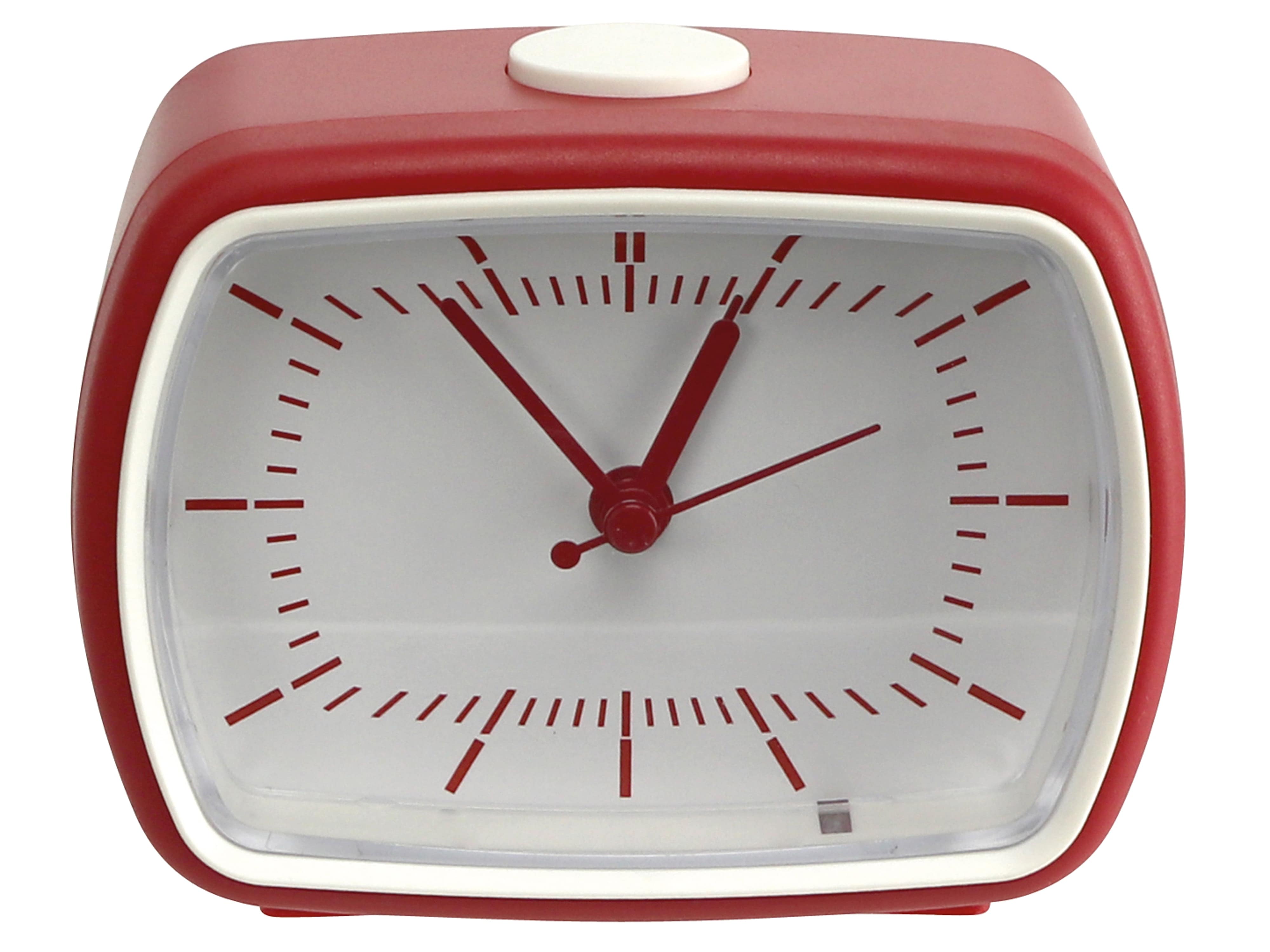 Quarzwecker, 823-02-2020-02, rot, B-Ware Quarzwecker, 823-02-2020-02, rot, B-Ware