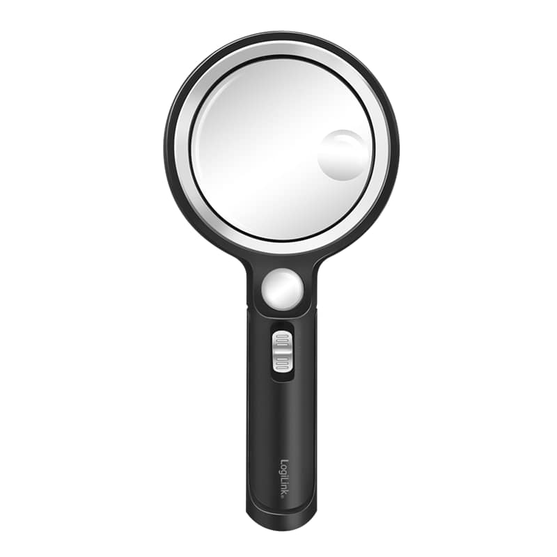 LOGILINK LED-Leselupe WZ0075, 30 LEDs, Ø 90 mm, schwarz LOGILINK LED-Leselupe WZ0075, 30 LEDs, Ø 90 mm, schwarz