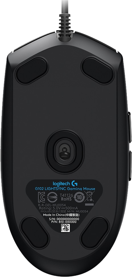 LOGITECH Gamingmaus G102 Lightsync schwarz