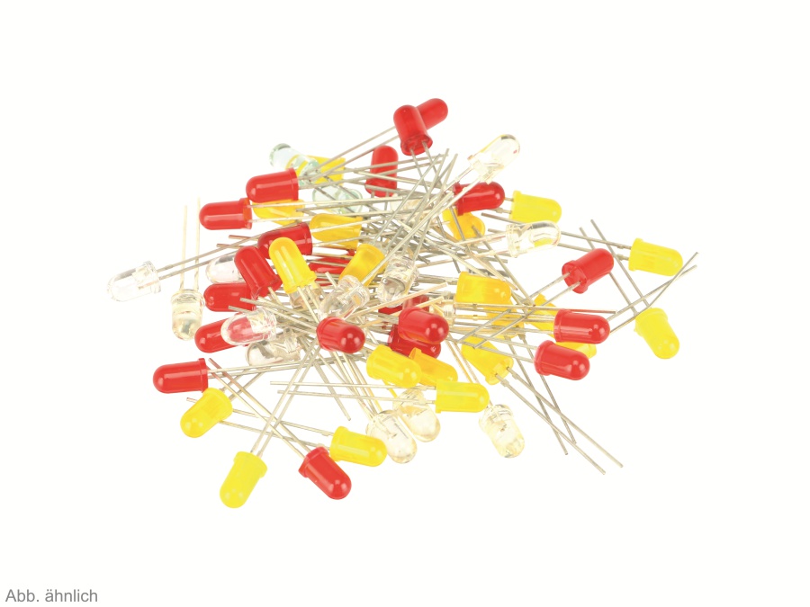 Leuchtdioden-Set, 5mm Ø, 60 Stück Leuchtdioden-Set, 5mm Ø, 60 Stück