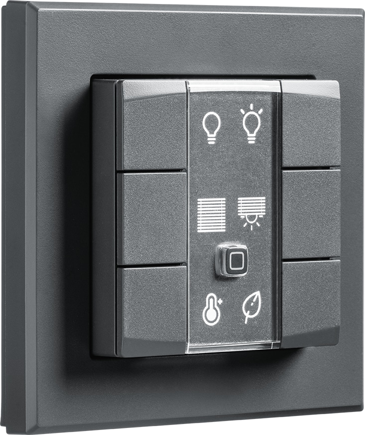 HOMEMATIC IP 159828A0, Wandtaster 6-fach, anthrazit HOMEMATIC IP 159828A0, Wandtaster 6-fach, anthrazit