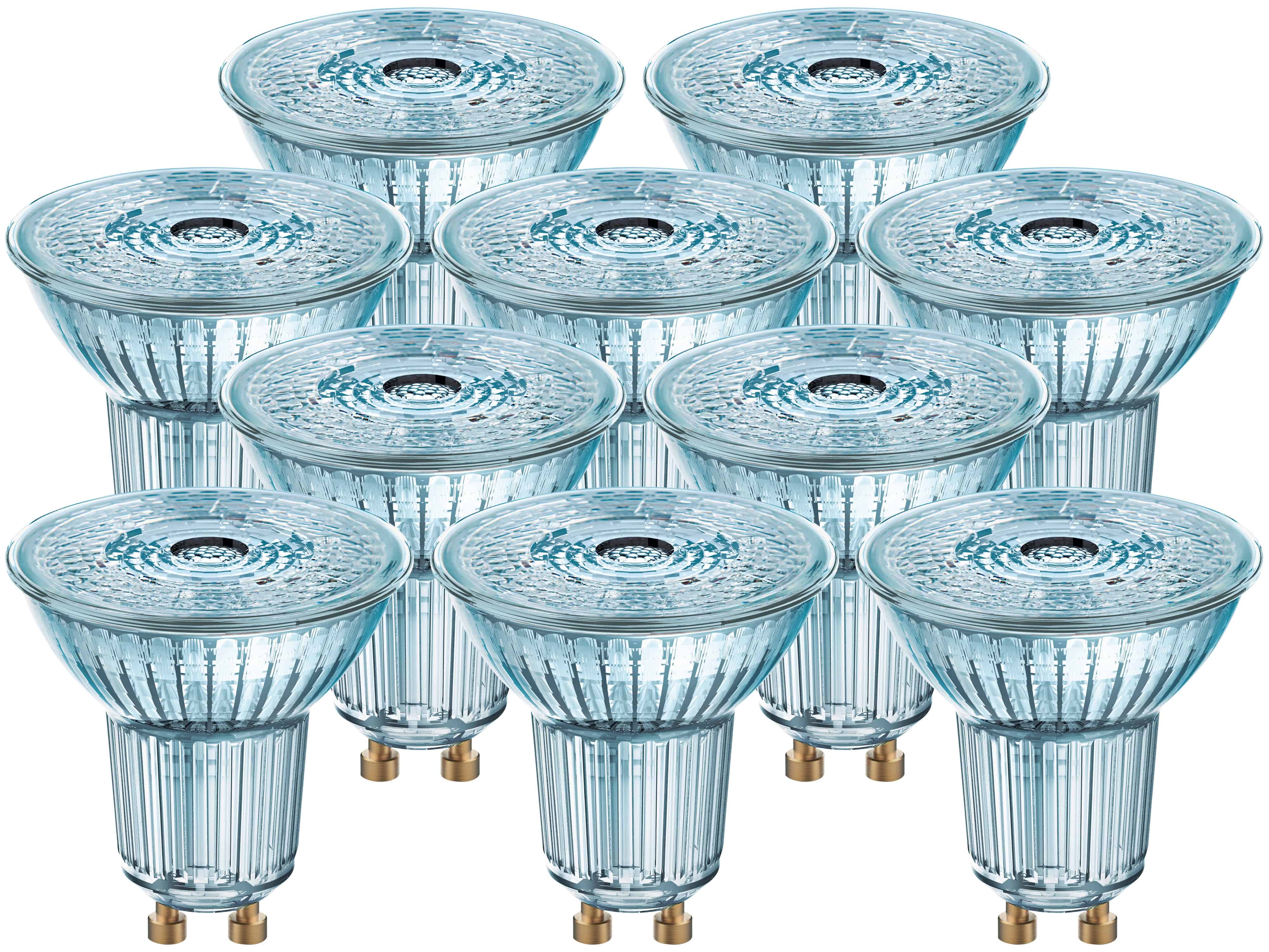 OSRAM LED-Lampe BASE CLASSIC, PAR51, GU10, EEK: F, 4,3 W, 350 lm, 2700 K, 10 Stück OSRAM LED-Lampe BASE CLASSIC, PAR51, GU10, EEK: F, 4,3 W, 350 lm, 2700 K, 10 Stück