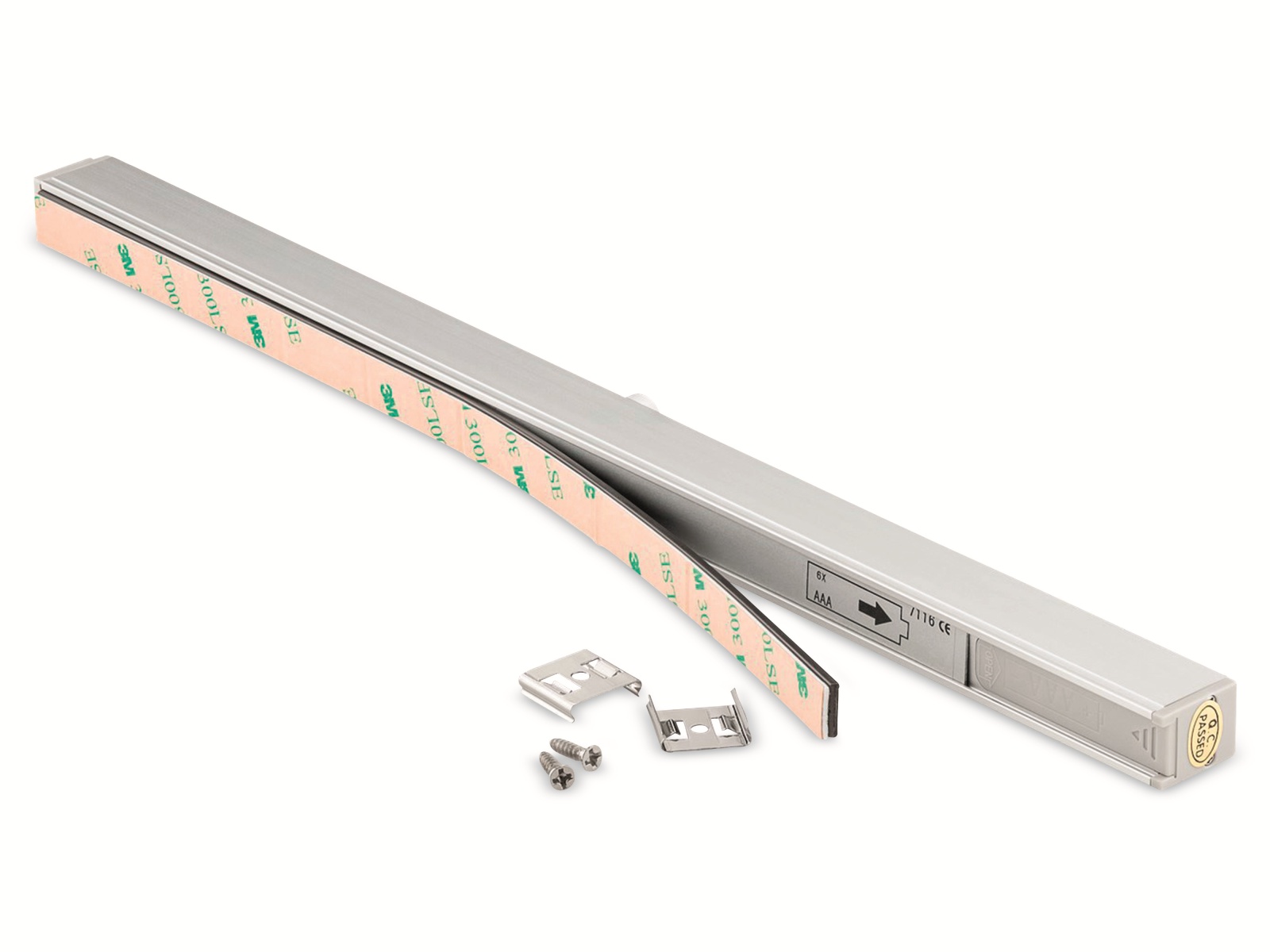 GOOBAY LED-Lichtleiste mit Bewegungsmelder, batteriebetrieb, alu