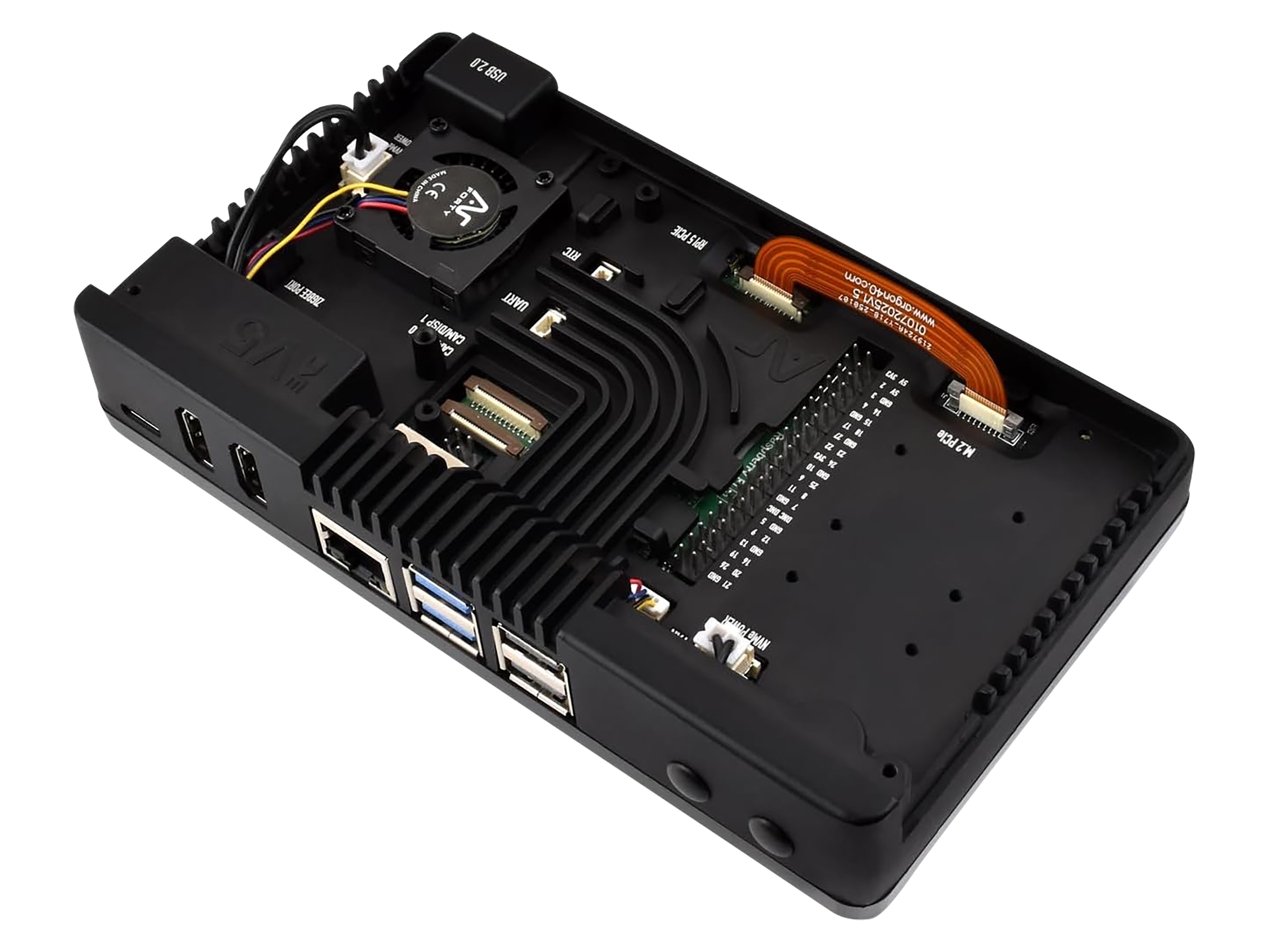 ARGON One V5 Gehäuse für Raspberry Pi 5, ARGONV5 ARGON One V5 Gehäuse für Raspberry Pi 5, ARGONV5