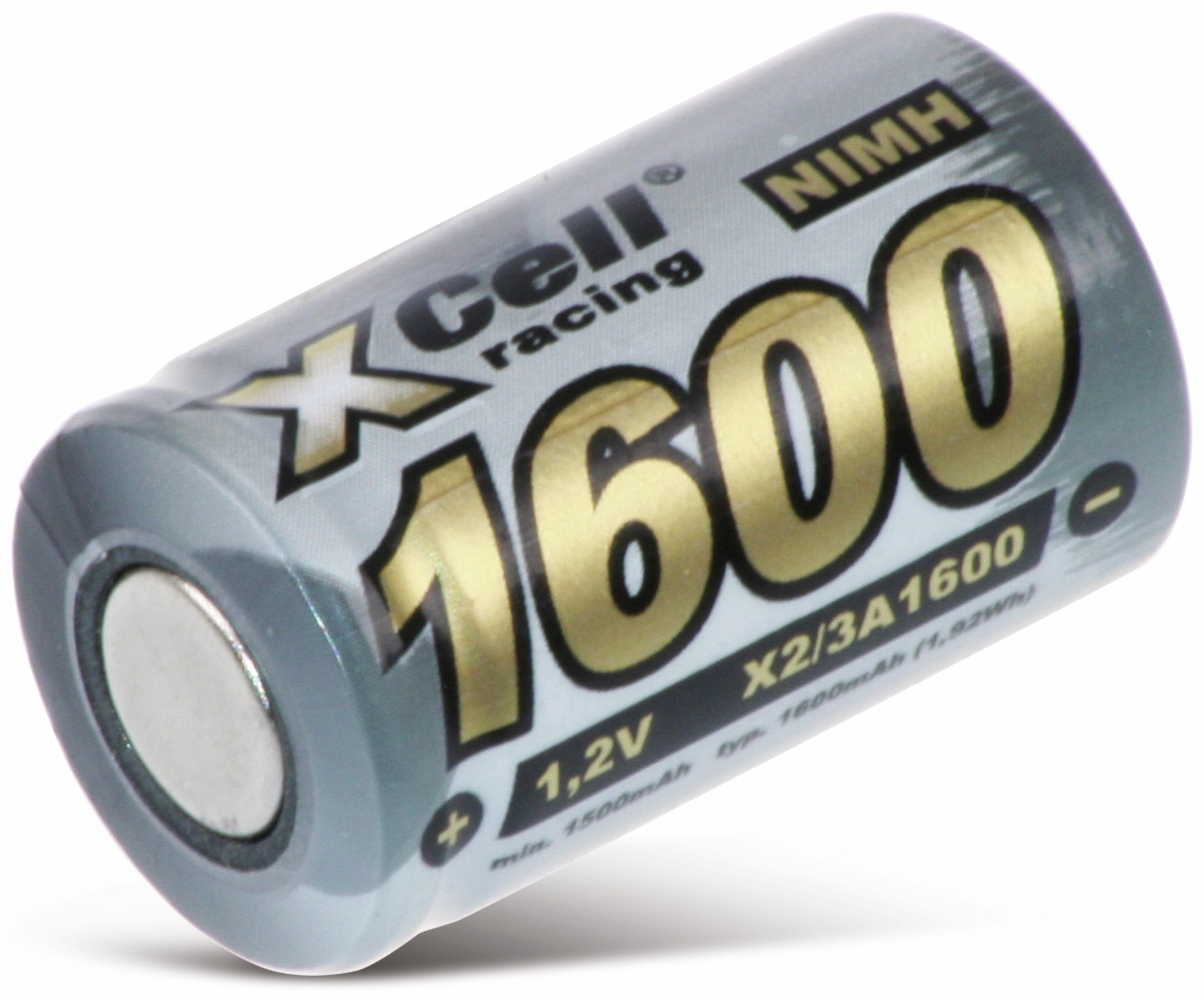 XCELL NiMH-Akku, Industriezelle, 2/3 A, Flat-Top, 28,5x17mm, 1,2V/1600mAh XCELL NiMH-Akku, Industriezelle, 2/3 A, Flat-Top, 28,5x17mm, 1,2V/1600mAh