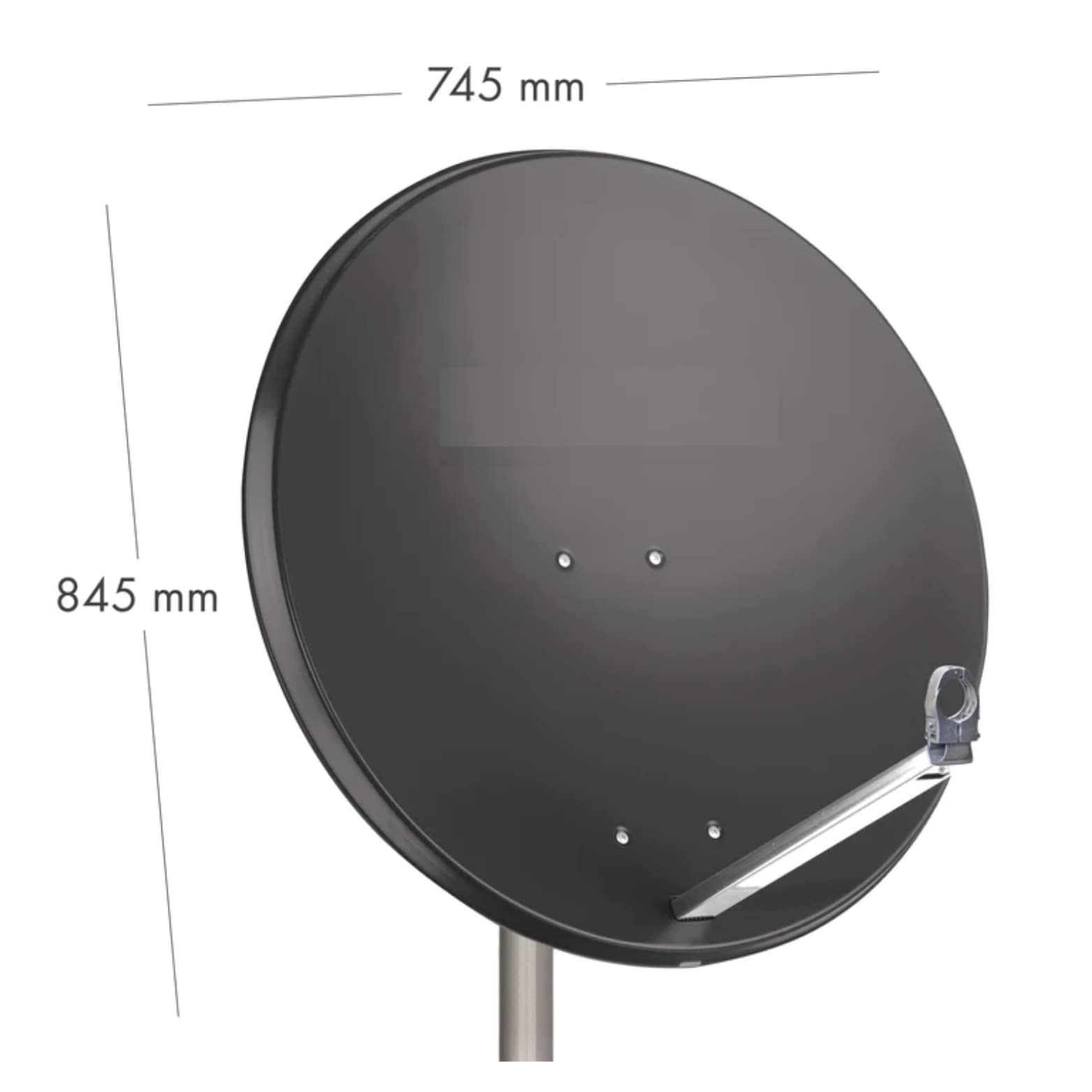 RED OPTICUM SAT-Antenne X80, Stahl, anthrazit, 80 cm RED OPTICUM SAT-Antenne X80, Stahl, anthrazit, 80 cm