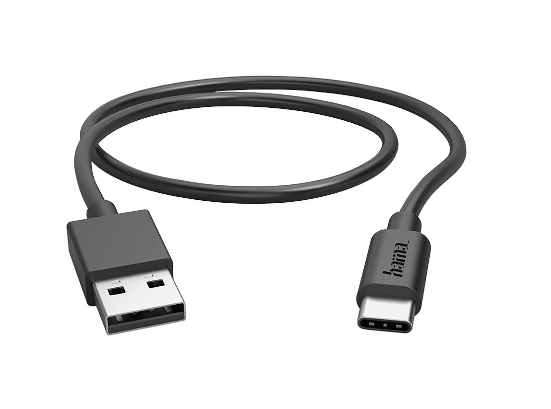HAMA USB-Ladekabel USB-A - USB-C, 0,5 m, Schwarz HAMA USB-Ladekabel USB-A - USB-C, 0,5 m, Schwarz