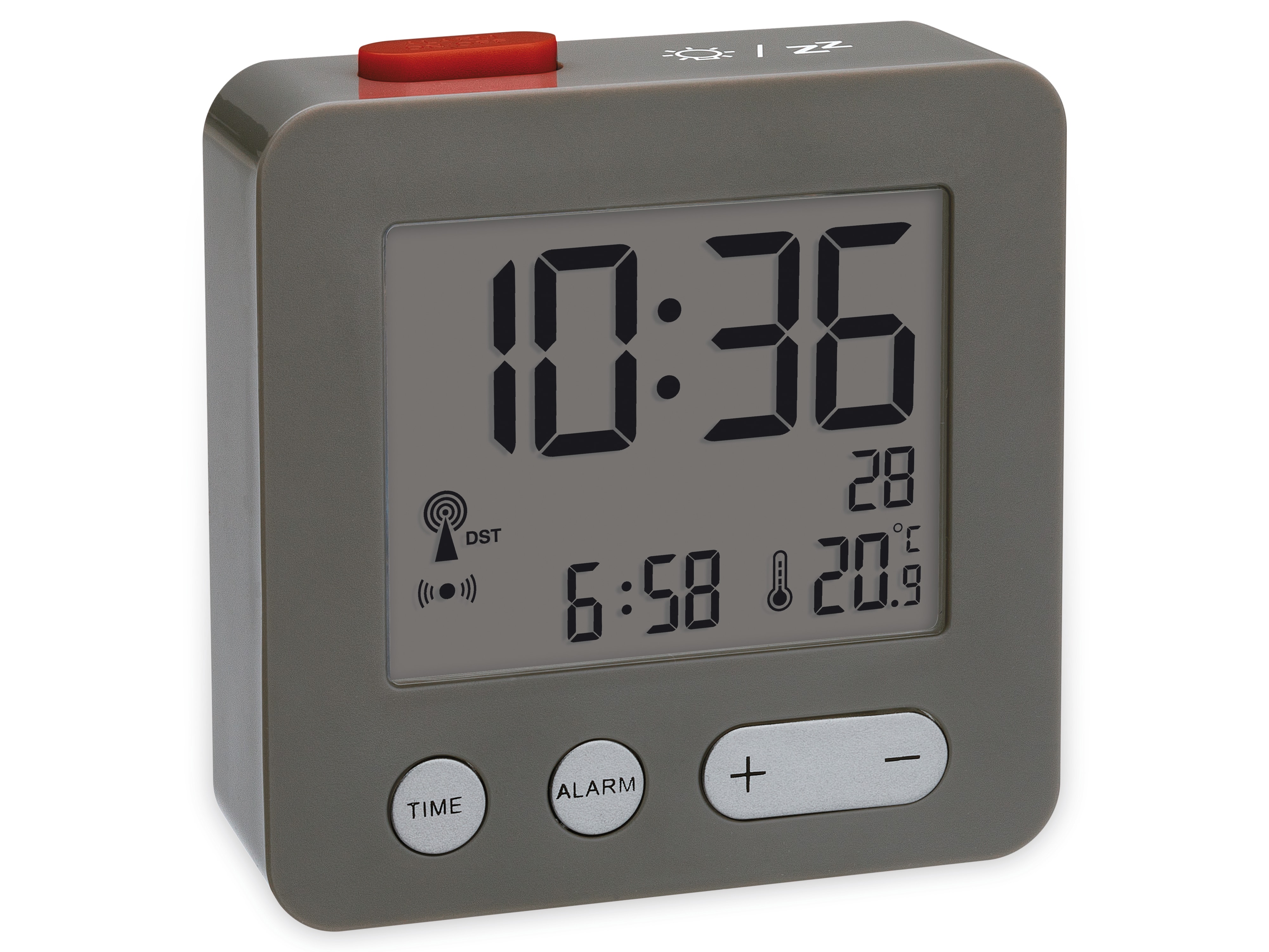 TFA Digitaler Funkwecker 60.2545.10, anthrazit TFA Digitaler Funkwecker 60.2545.10, anthrazit