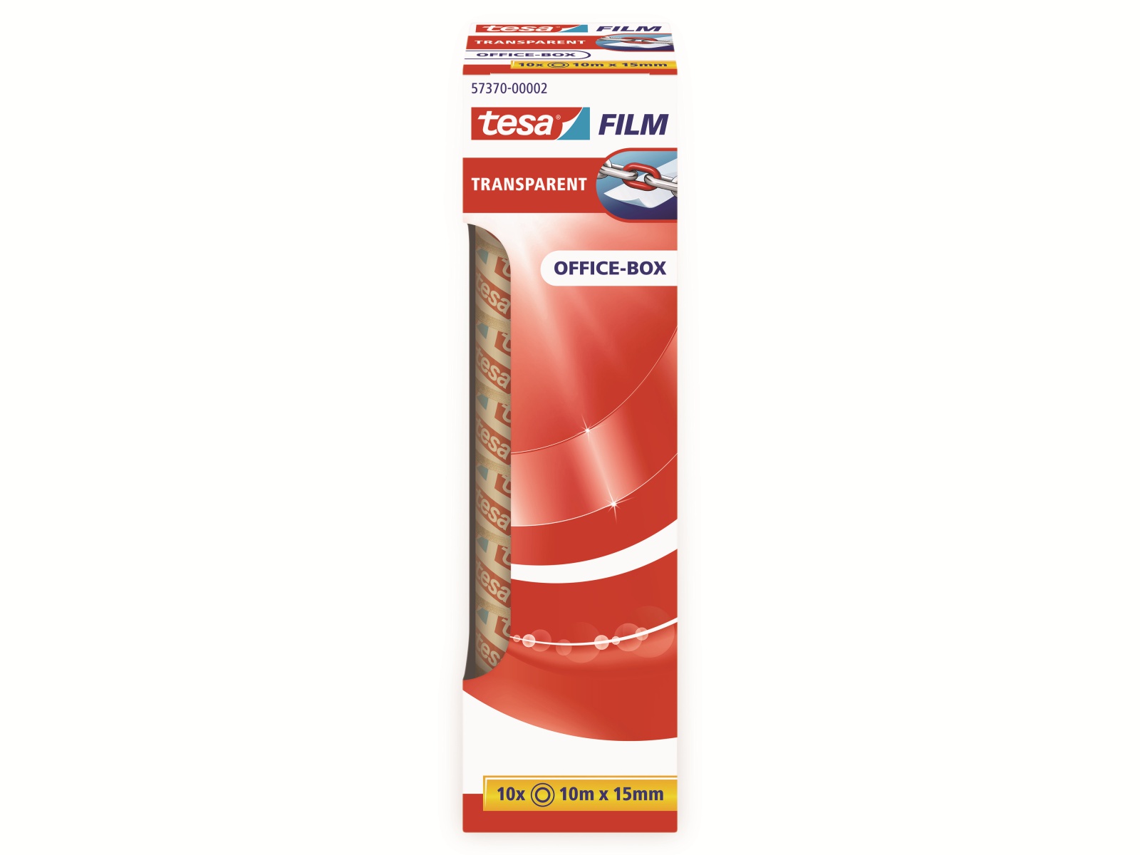 TESA film® transparent, 10 Rollen, Office Box, 10m:15mm, 57370-00002-11 TESA film® transparent, 10 Rollen, Office Box, 10m:15mm, 57370-00002-11