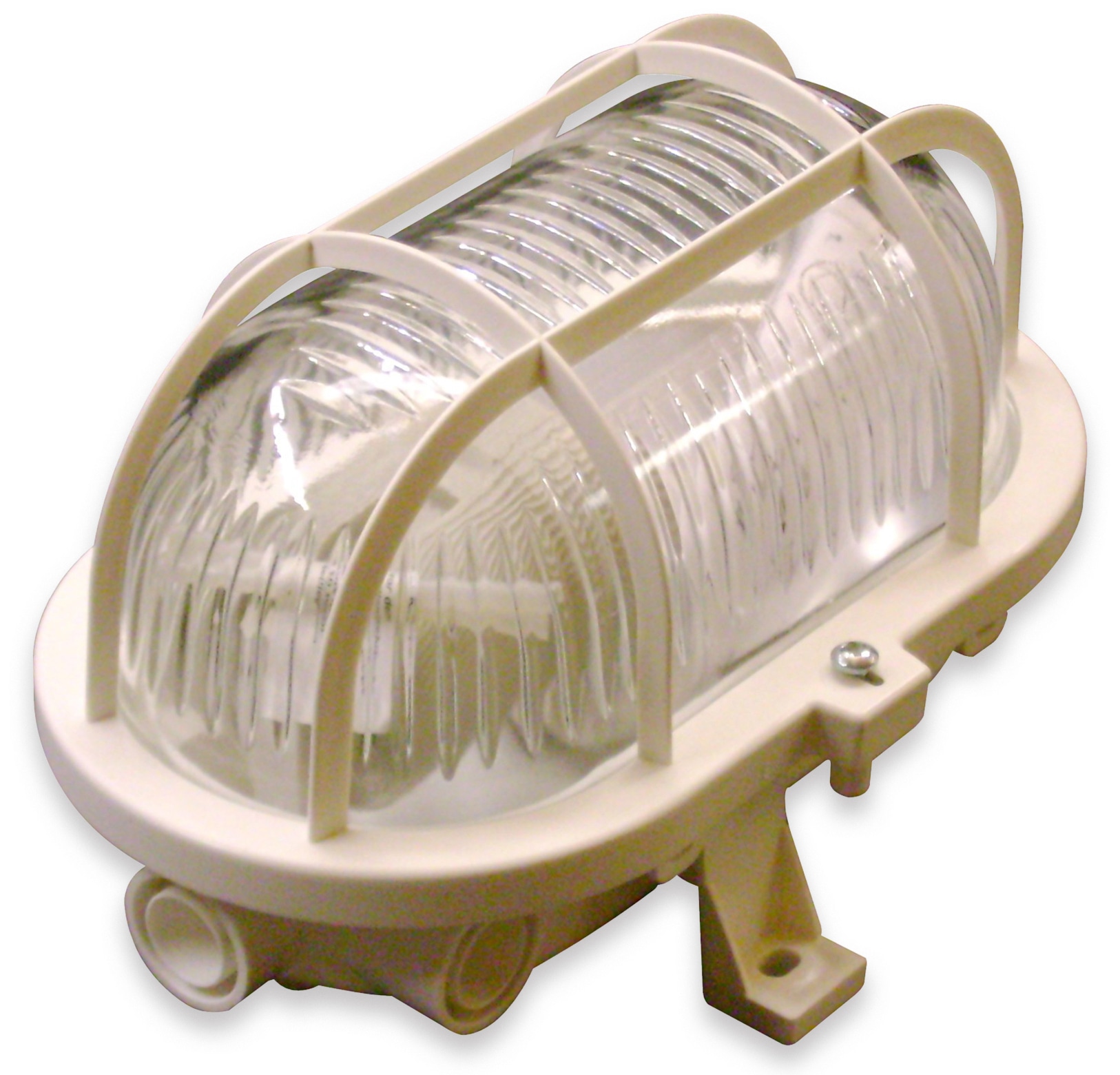 MÜLLER-LICHT Feuchtraumleuchte, 20300022, OVAL Leuchte + Schutzkorb, weiß MÜLLER-LICHT Feuchtraumleuchte, 20300022, OVAL Leuchte + Schutzkorb, weiß