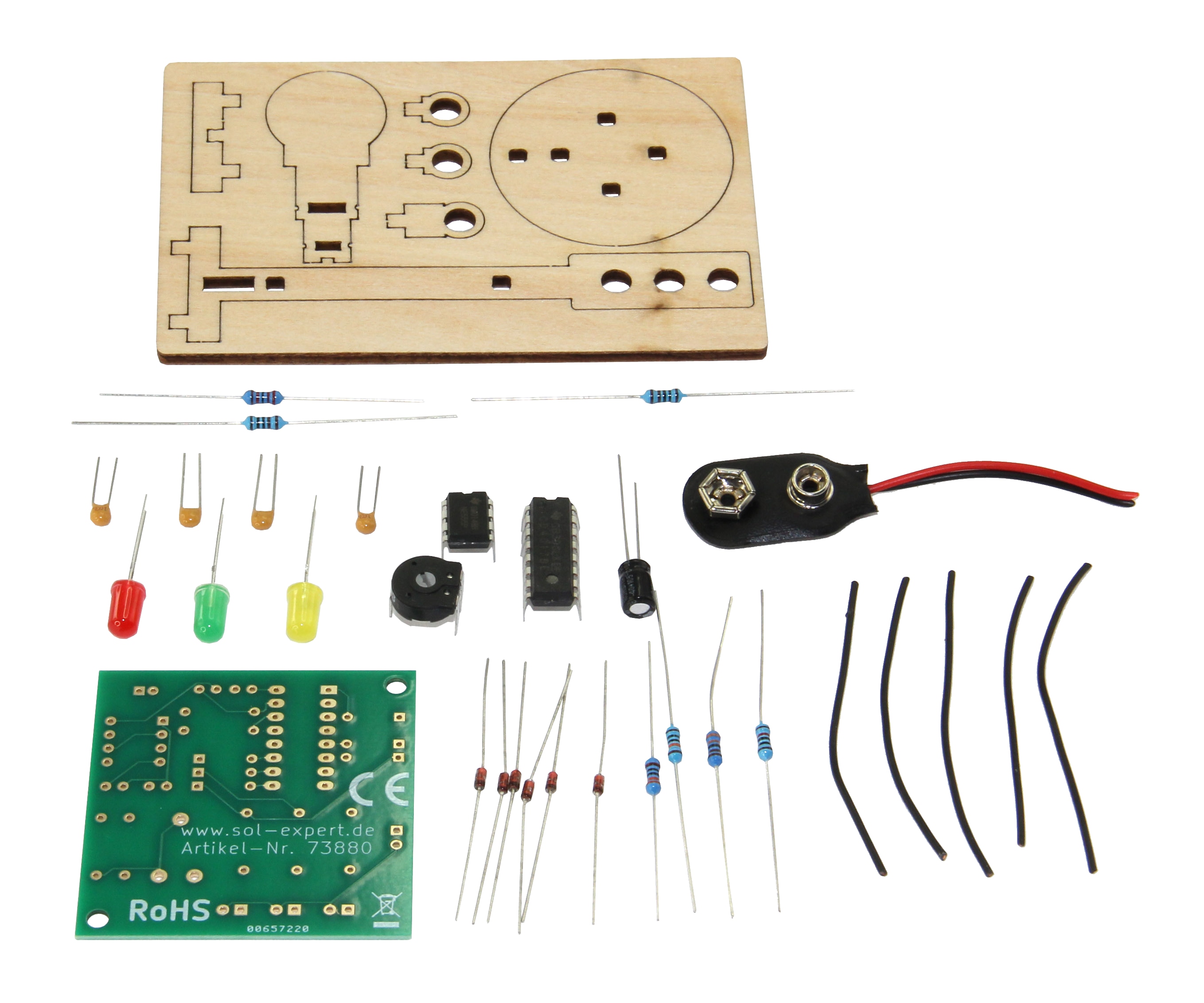 SOL-EXPERT Elektronische Ampel, Lötbausatz SOL-EXPERT Elektronische Ampel, Lötbausatz