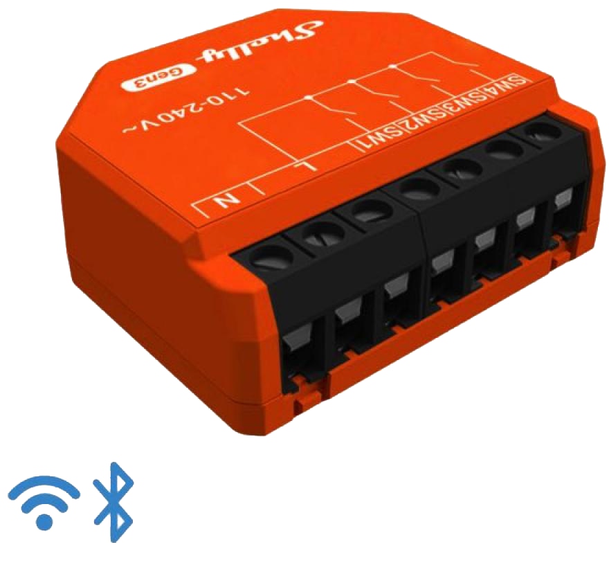 SHELLY Szenenaktivierer i4 Gen3, Bluetooth und WLAN SHELLY Szenenaktivierer i4 Gen3, Bluetooth und WLAN