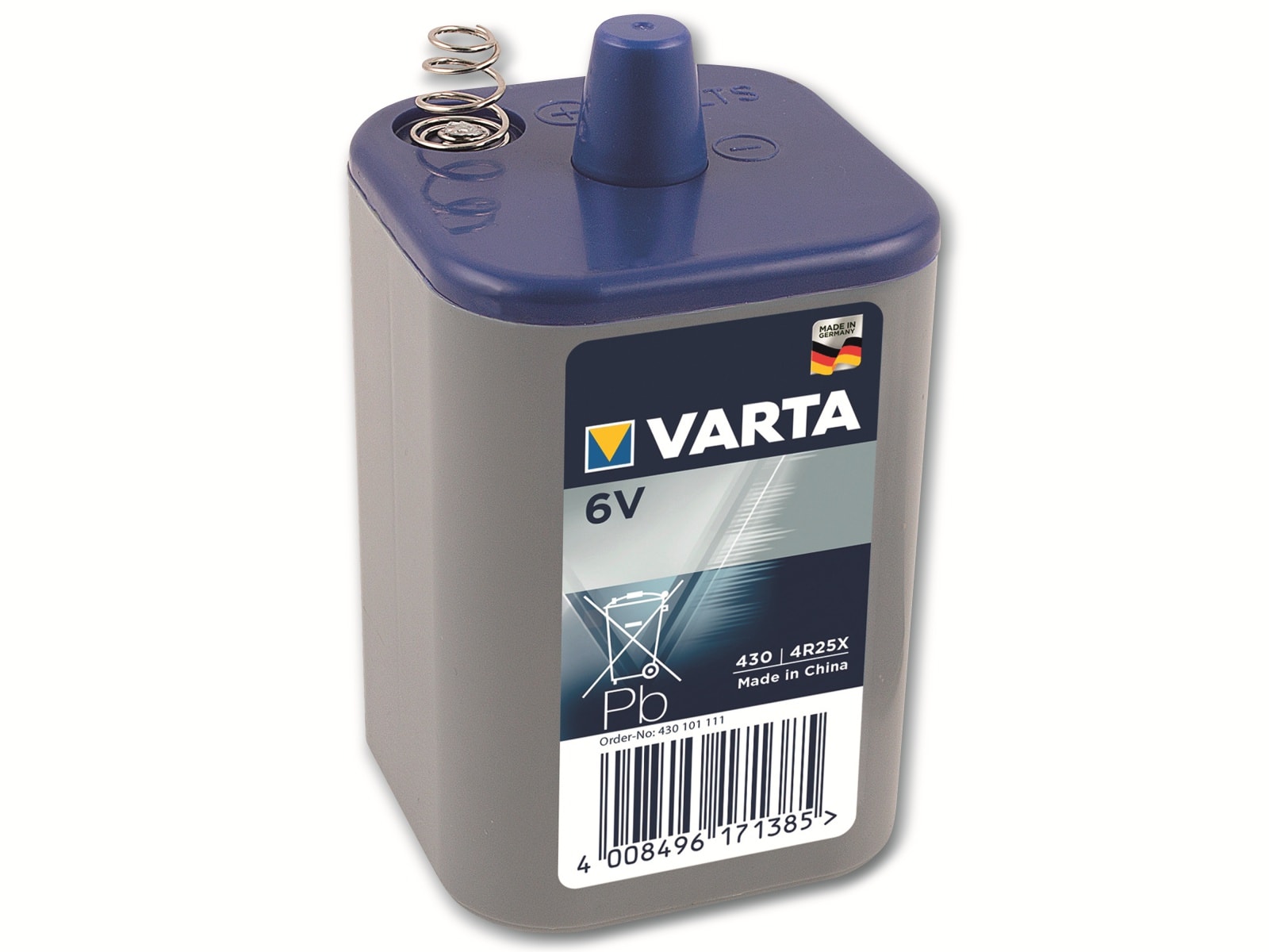 VARTA Batterie Zink-Kohle, 430, 6V, 7.500mAh, 1 Stück VARTA Batterie Zink-Kohle, 430, 6V, 7.500mAh, 1 Stück