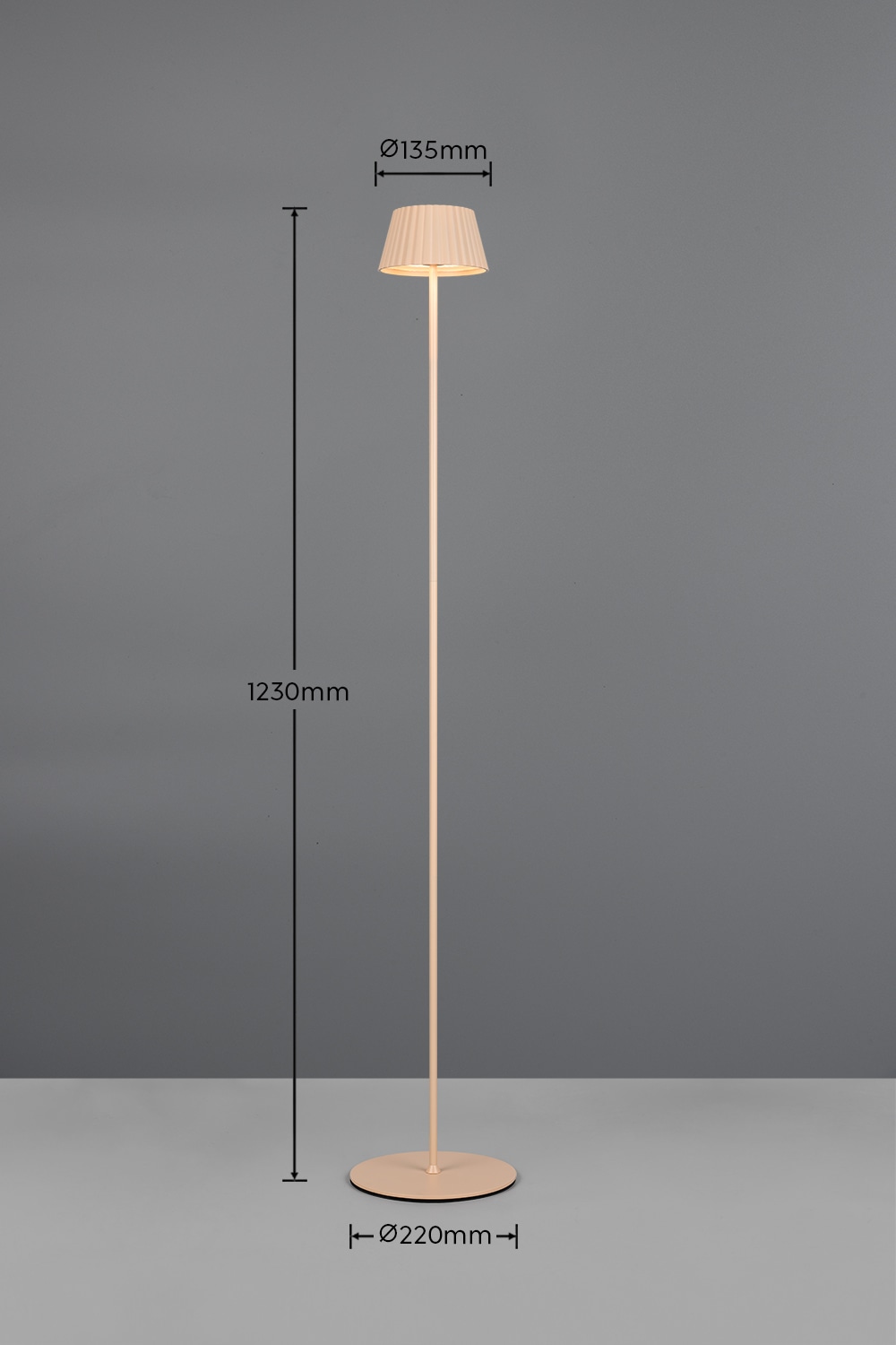 REALITY LED-Akku-Stehleuchte SUAREZ, R47706166, 1,5W, 200lm, 3000K, sand REALITY LED-Akku-Stehleuchte SUAREZ, R47706166, 1,5W, 200lm, 3000K, sand