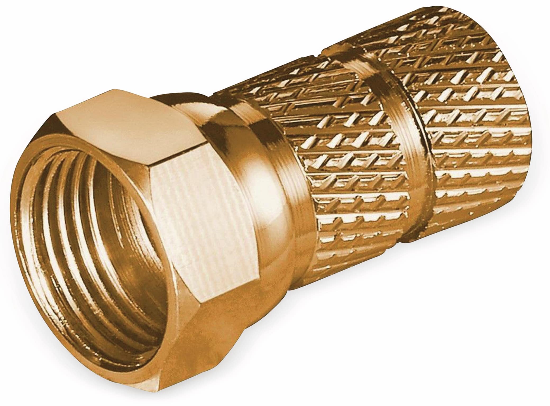 S-IMPULS F-Stecker, 6,5 mm, Aufdrehmontage, Kupfer/vergoldet S-IMPULS F-Stecker, 6,5 mm, Aufdrehmontage, Kupfer/vergoldet