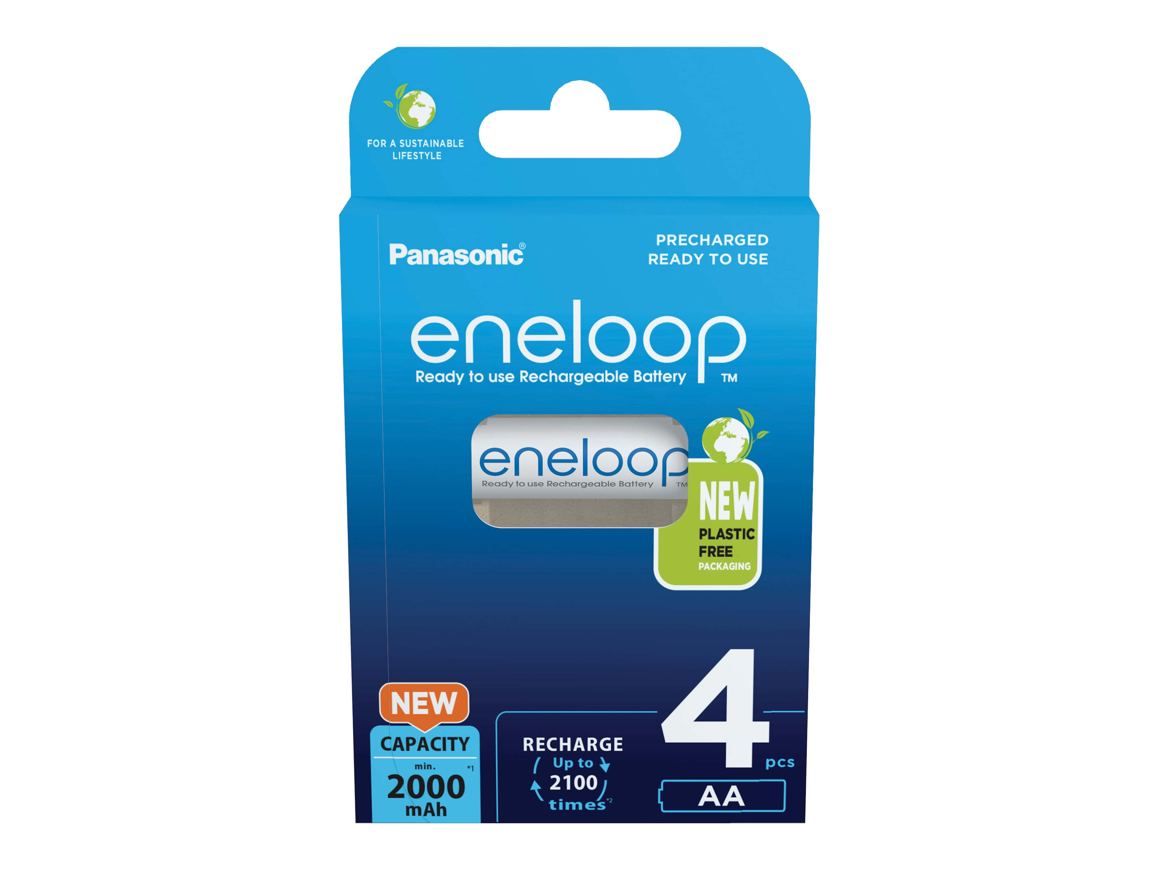 PANASONIC eneloop NiMH-Mignon Akku, 2000mAh, 4 Stück PANASONIC eneloop NiMH-Mignon Akku, 2000mAh, 4 Stück