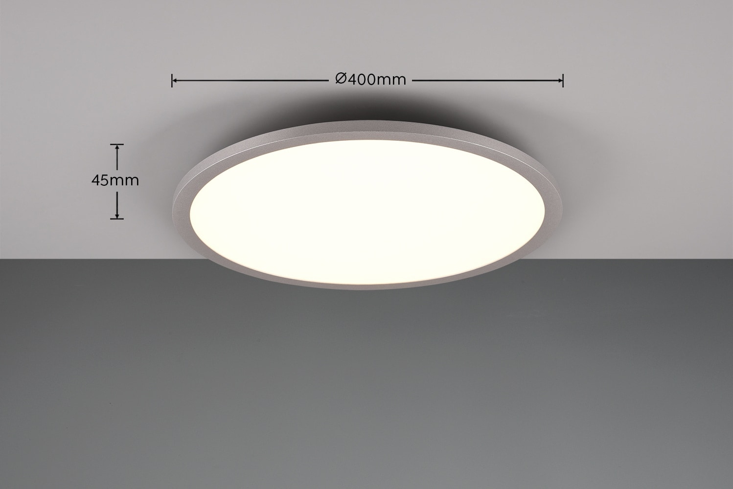 TRIO LED-Deckenleuchte Yuma 641710287 Titanfarbig, 20 W, 2250 lm, CCT, 3 W RGB TRIO LED-Deckenleuchte Yuma 641710287 Titanfarbig, 20 W, 2250 lm, CCT, 3 W RGB