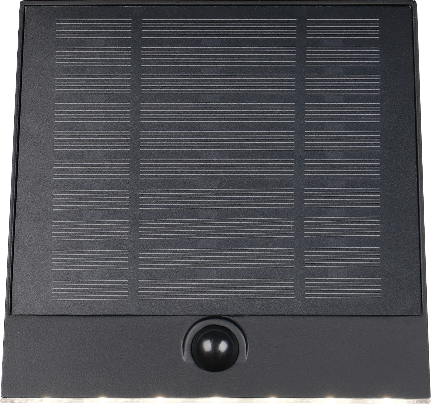 REALITY Solar LED-Wandleuchte ALVORADA, R23326102, 6 W, 600lm, 4000K, schwarz