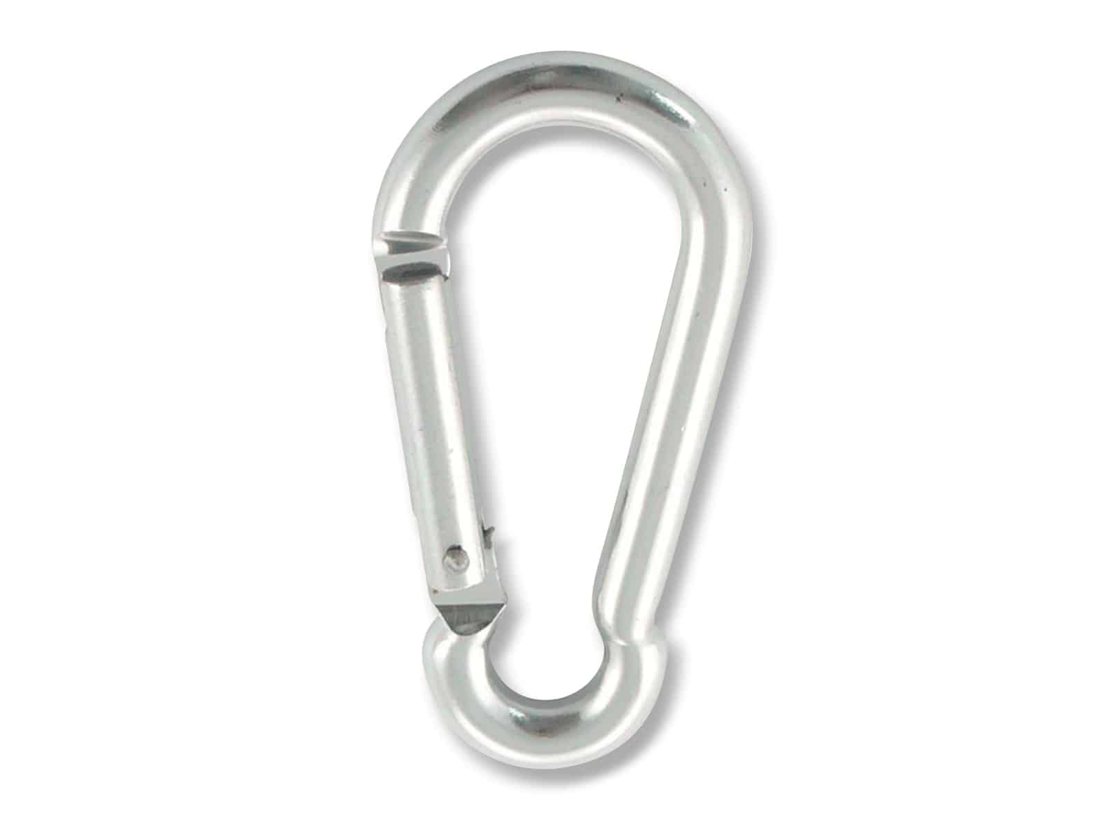 MARINETECH Karabinerhaken, Aluminium, silber, 5x50 mm, 4 Stück MARINETECH Karabinerhaken, Aluminium, silber, 5x50 mm, 4 Stück