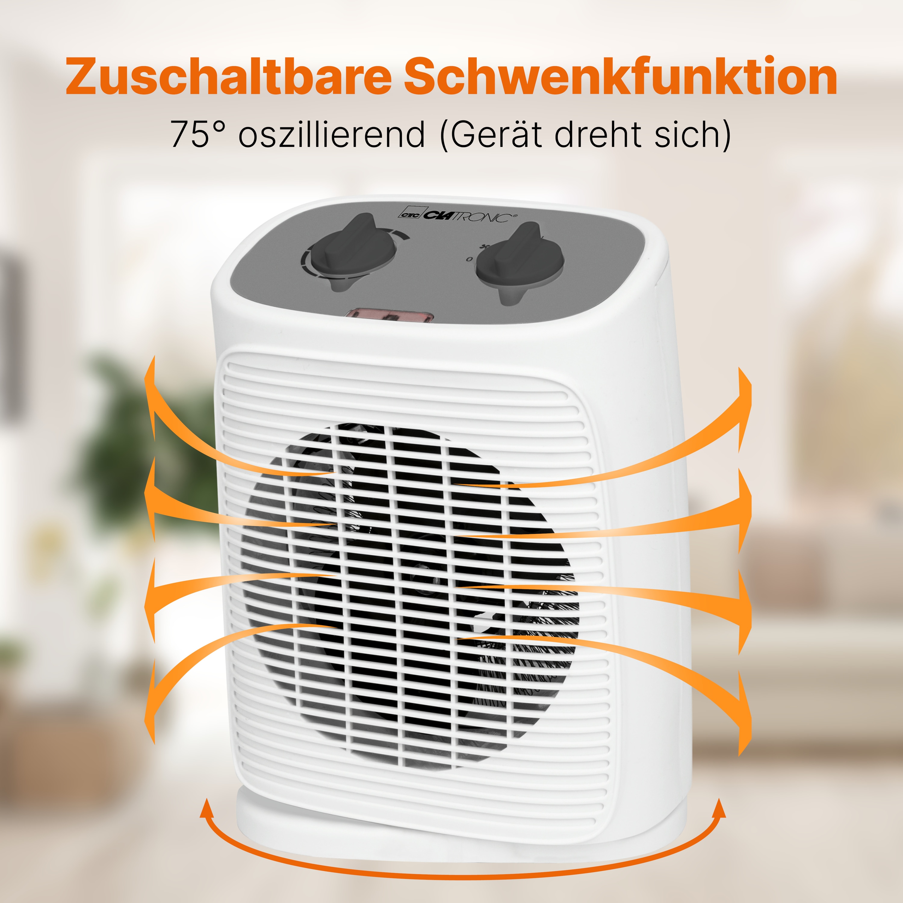CLATRONIC Heizlüfter HL 3800, 2000 W, weiß CLATRONIC Heizlüfter HL 3800, 2000 W, weiß