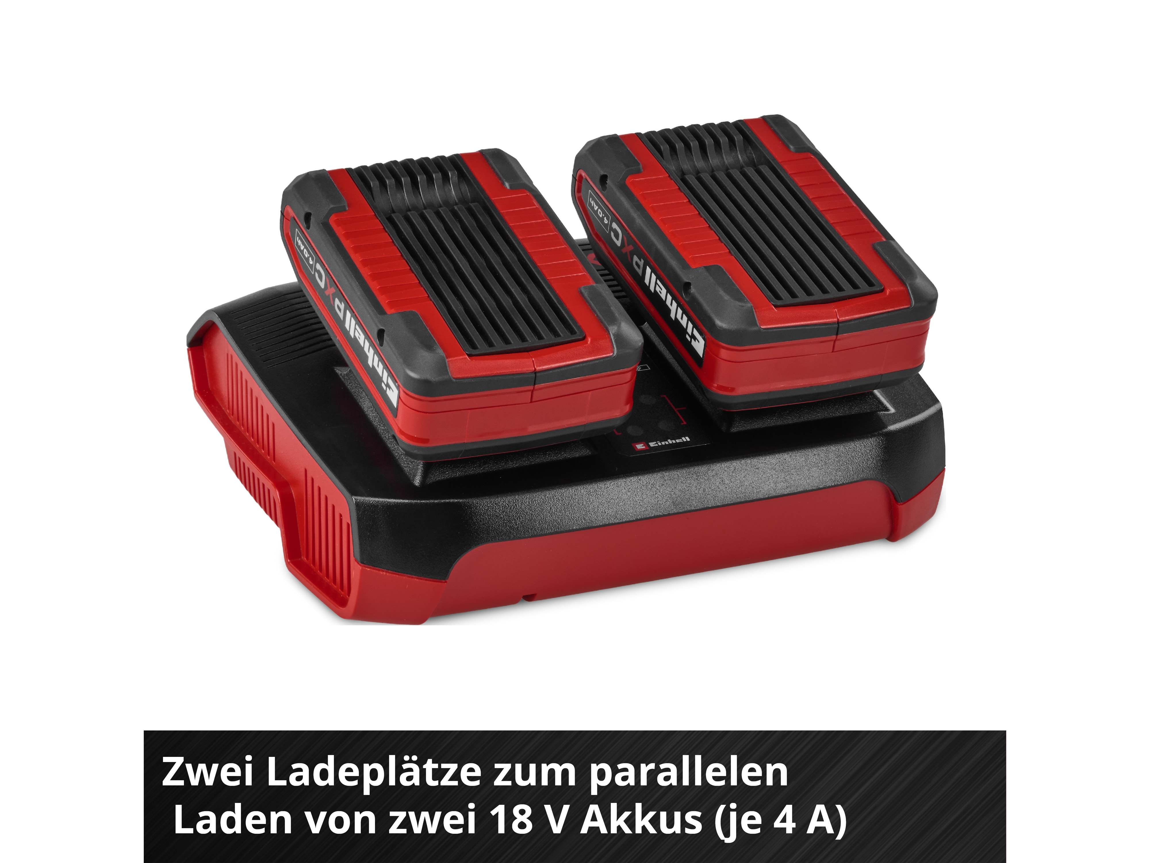 EINHELL PXC-Ladegerät Power X-Twincharger 4 A, 4512161 EINHELL PXC-Ladegerät Power X-Twincharger 4 A, 4512161