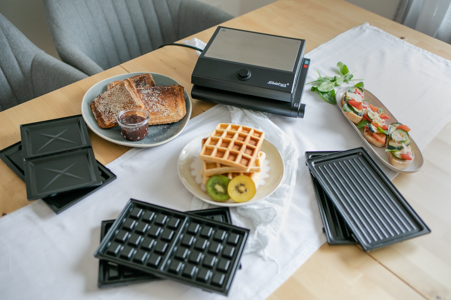 STEBA Multi-Snack-Maker SG 55, Sandwich Waffeln Grillen, 1000W STEBA Multi-Snack-Maker SG 55, Sandwich Waffeln Grillen, 1000W