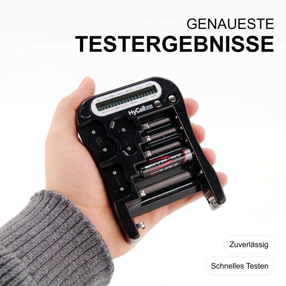HYCELL LCD Batterie-Tester, für Batterien und Akkus HYCELL LCD Batterie-Tester, für Batterien und Akkus